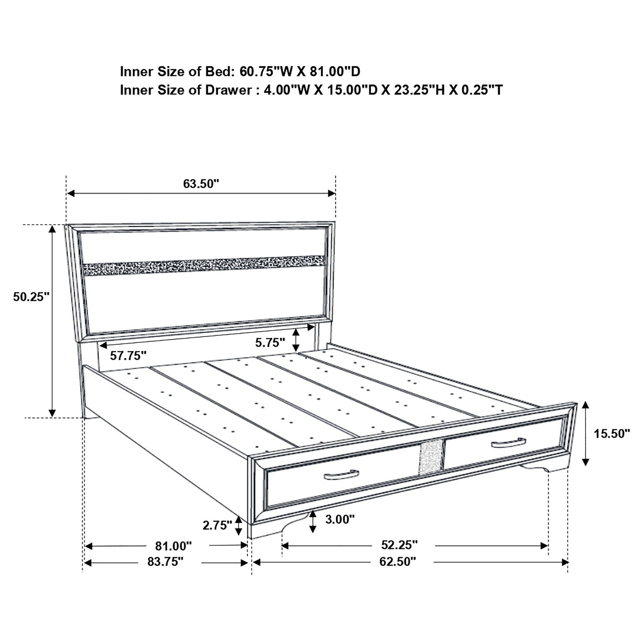 Corbin - Glittering Bedroom Set