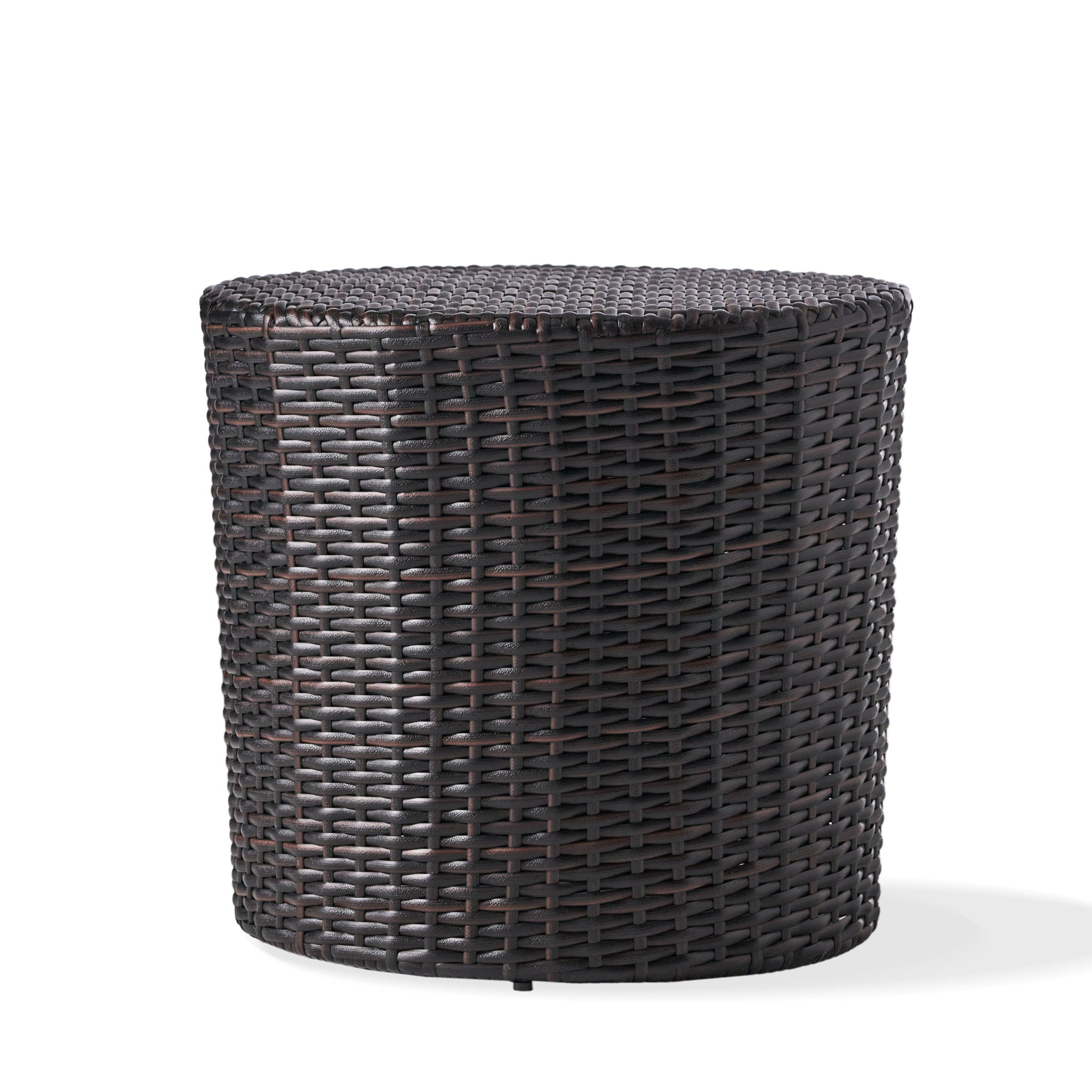 Barrel Side Table With Handcrafted Details