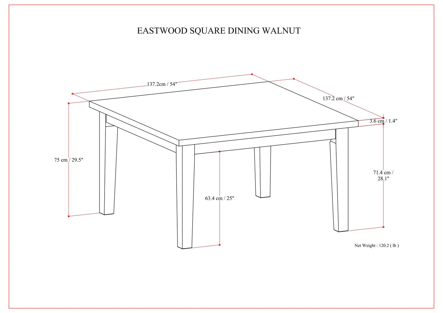 Eastwood - Handcrafted Dining Table