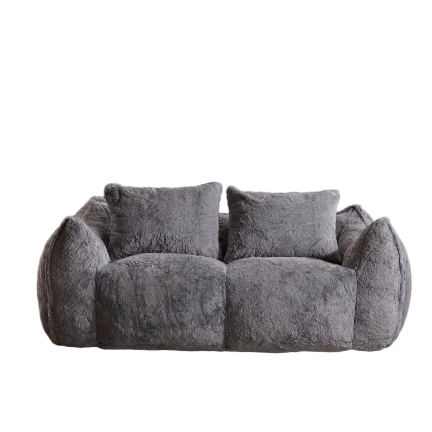 Giant Bean Bag Couch, Ultra Soft Fluffy Loveseat For Living Room