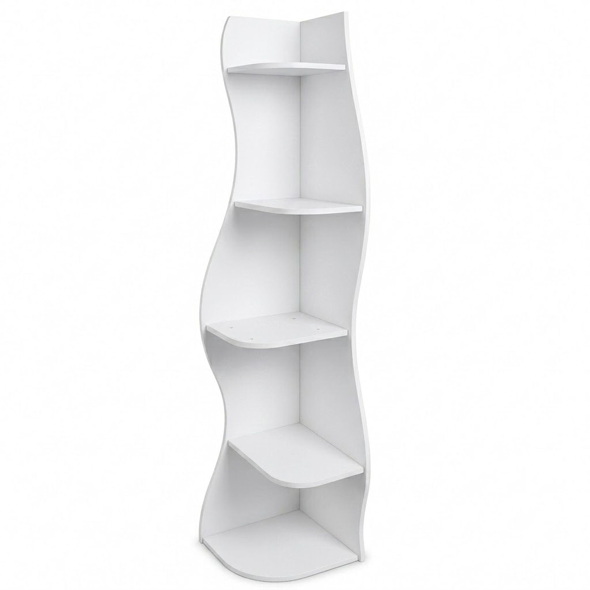 5 Tier S - Shaped Corner Shelf For Living Room
