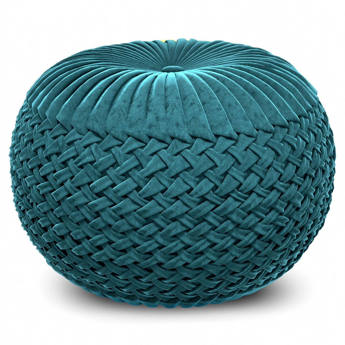 Grafton - Handcrafted Round Pouf