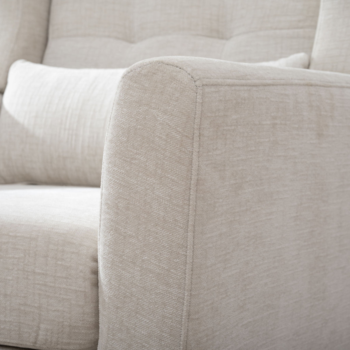 Modern Accent Chair Upholstered Foam Filled Living Room Chairs Comfy Reading Chair Mid-Century Modern Chair With Chenille Fabric Lounge Arm Chairs Armchair For Living Room Bedroom - Beige