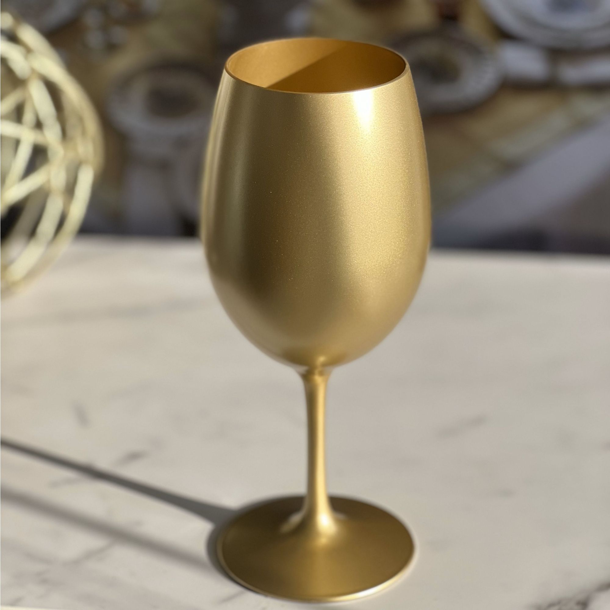 Leadingware Tritan Hammer Plastic Wine Glasses (Set of 4)