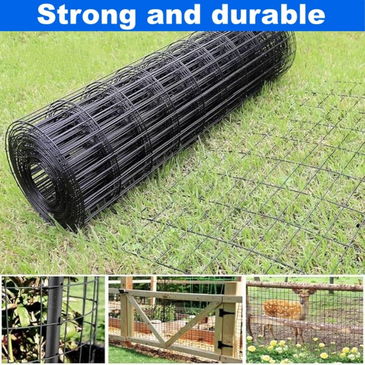 Vinyl-Coated Metal Welded Wire Fence For Poultry Cage Protection
