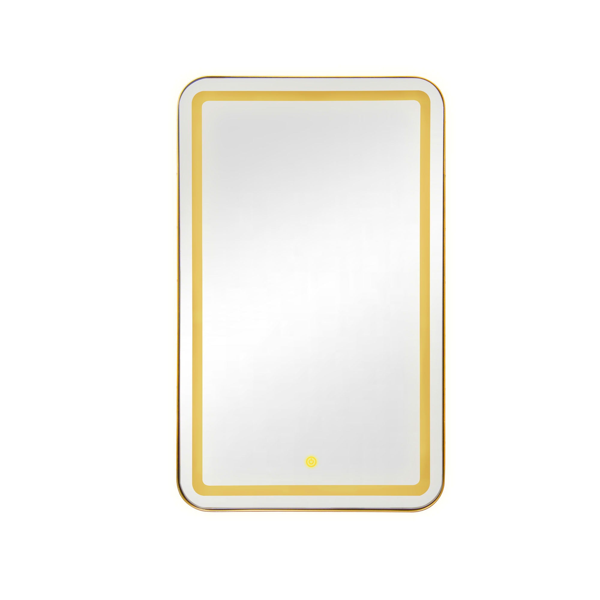 Rectangle Medicine Cabinet Mirror Bathroom Mirror With Storage Wall Mounted Medicine Mirror Cabinet With LED - Gold