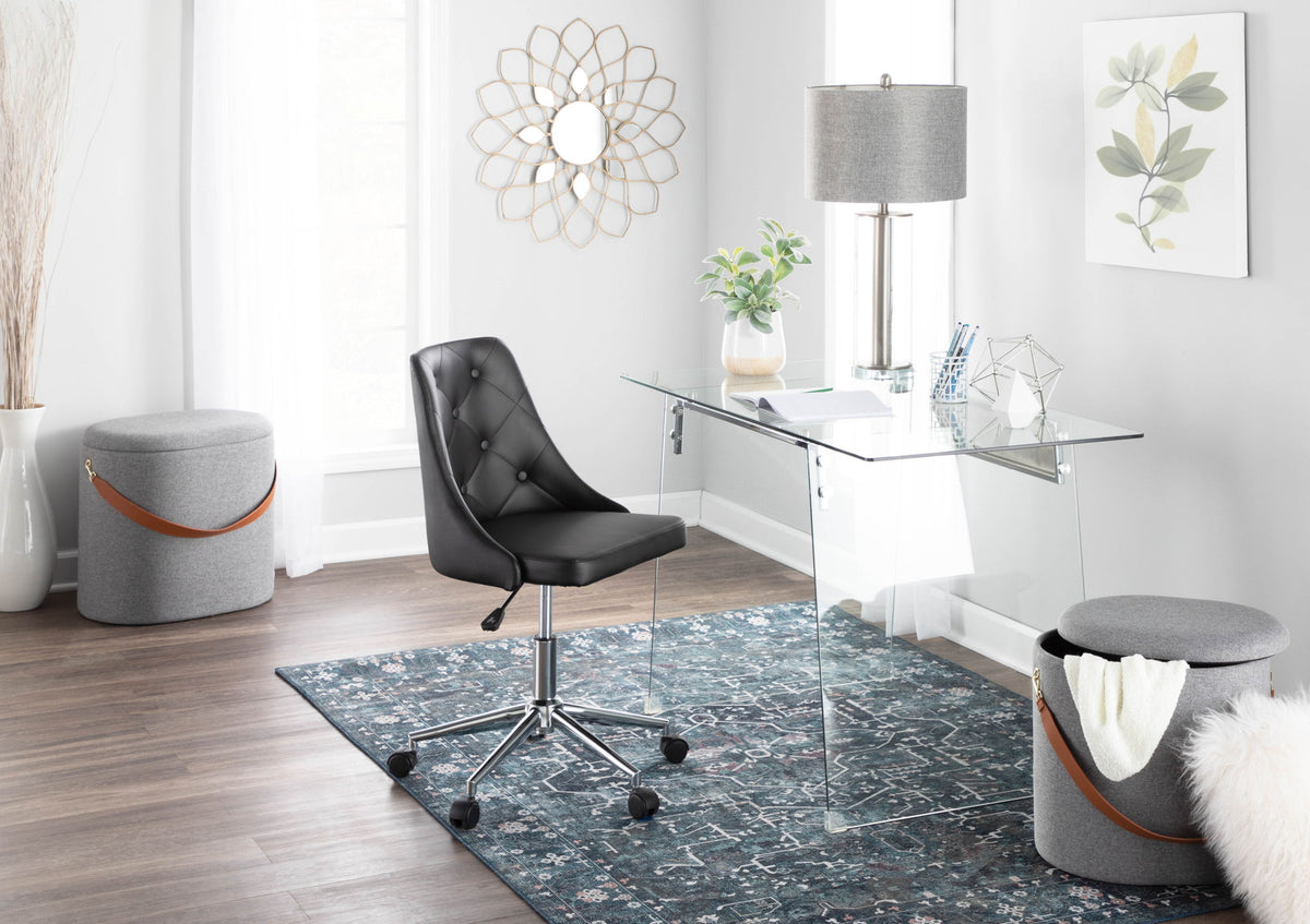 Glacier - Contemporary Desk - Clear