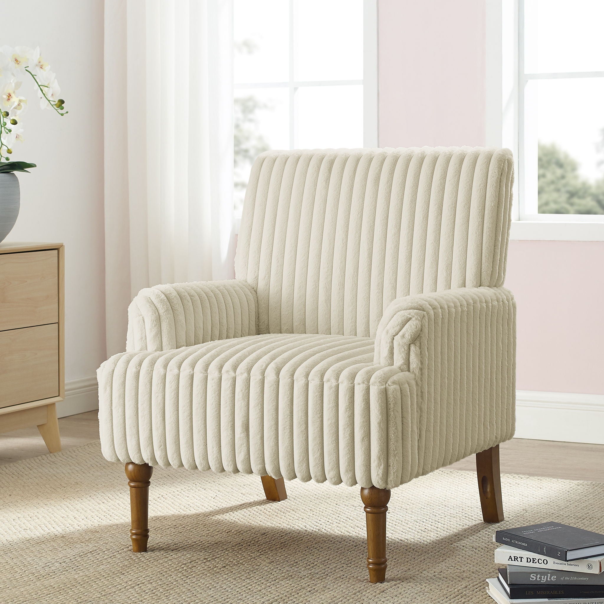 Accent Comfortable Upholstered Armchair For Living Room