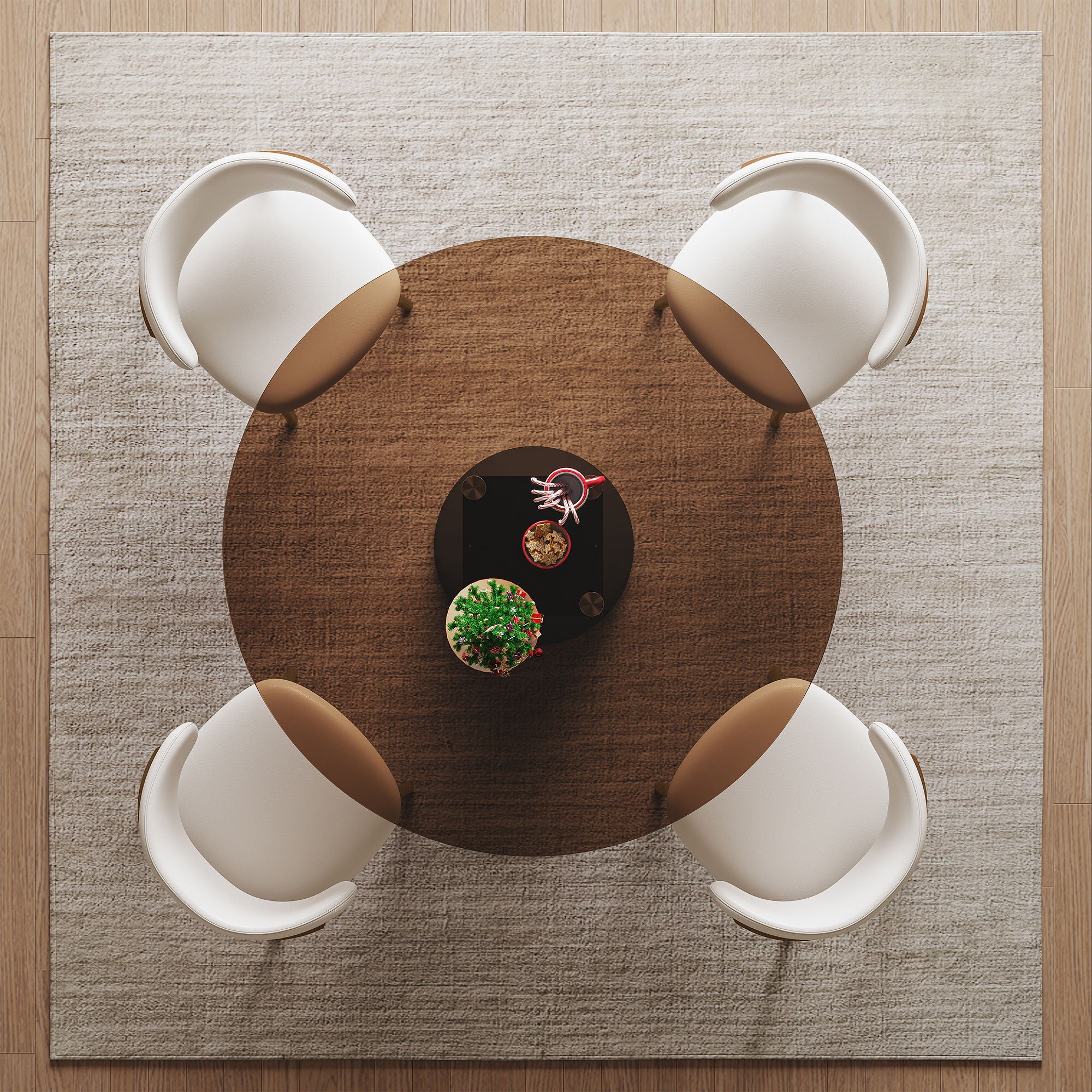 Round Glass Dining Table With Chairs