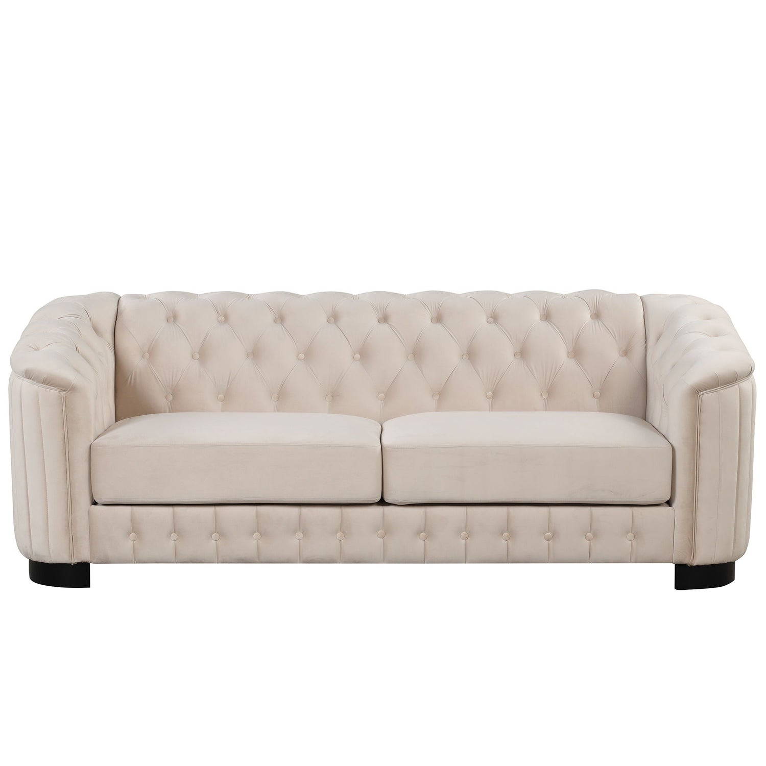 Sofa With Thick Removable Seat Cushion, 3 Seater