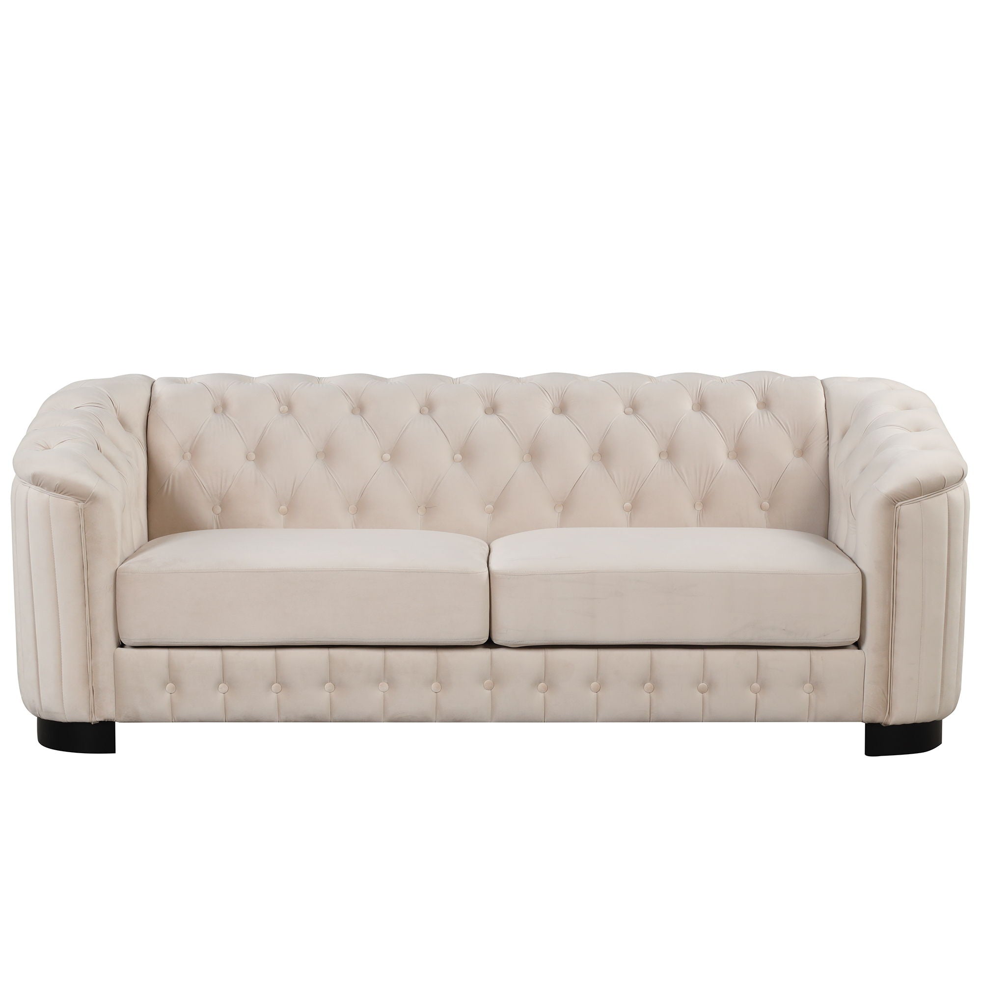 Sofa With Thick Removable Seat Cushion, 3 Seater