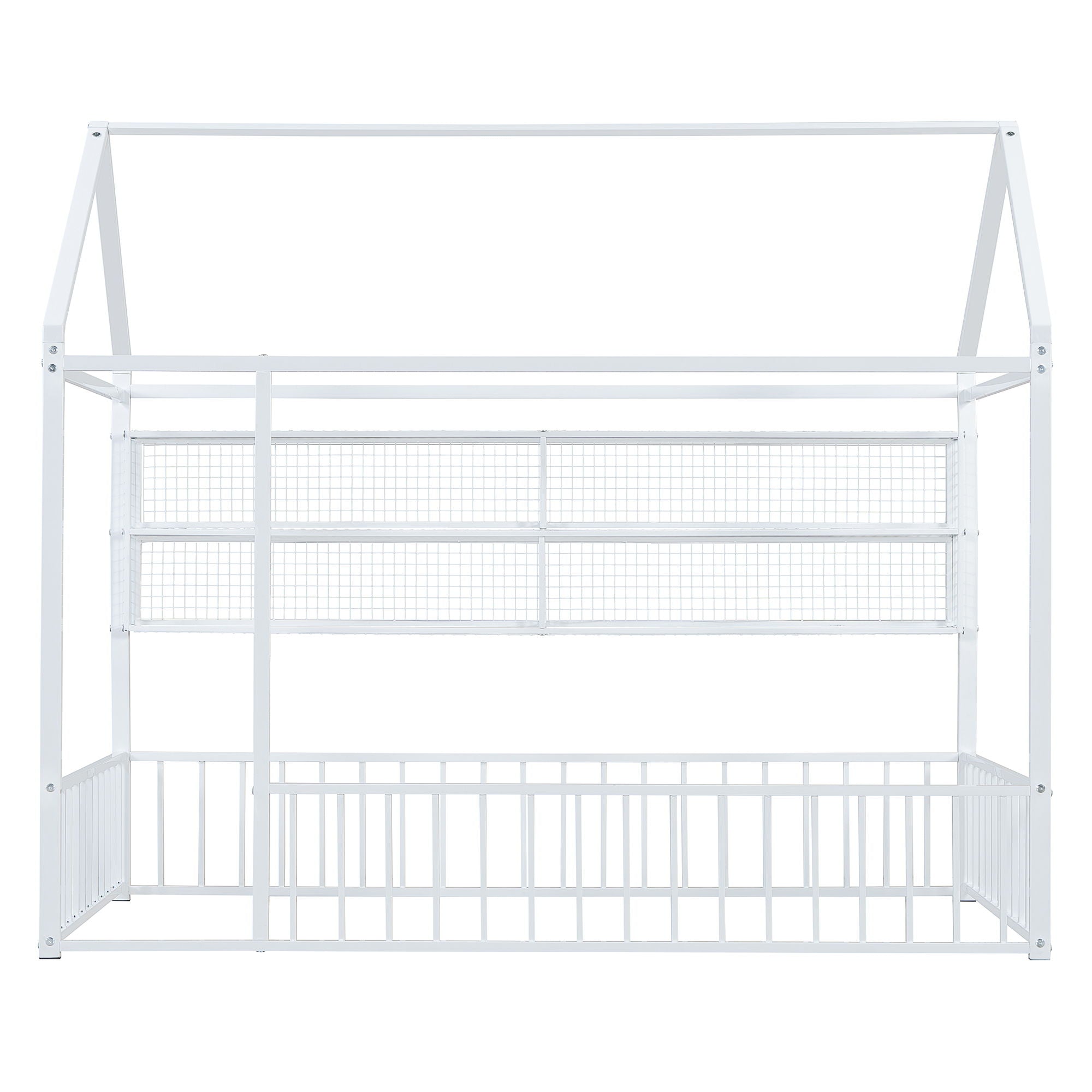 House Frame With Fence And Shelves