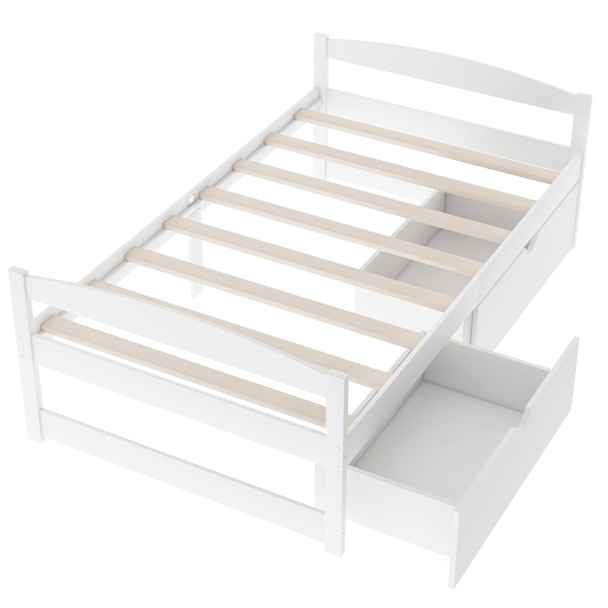 Platform Bed With 2 Drawers