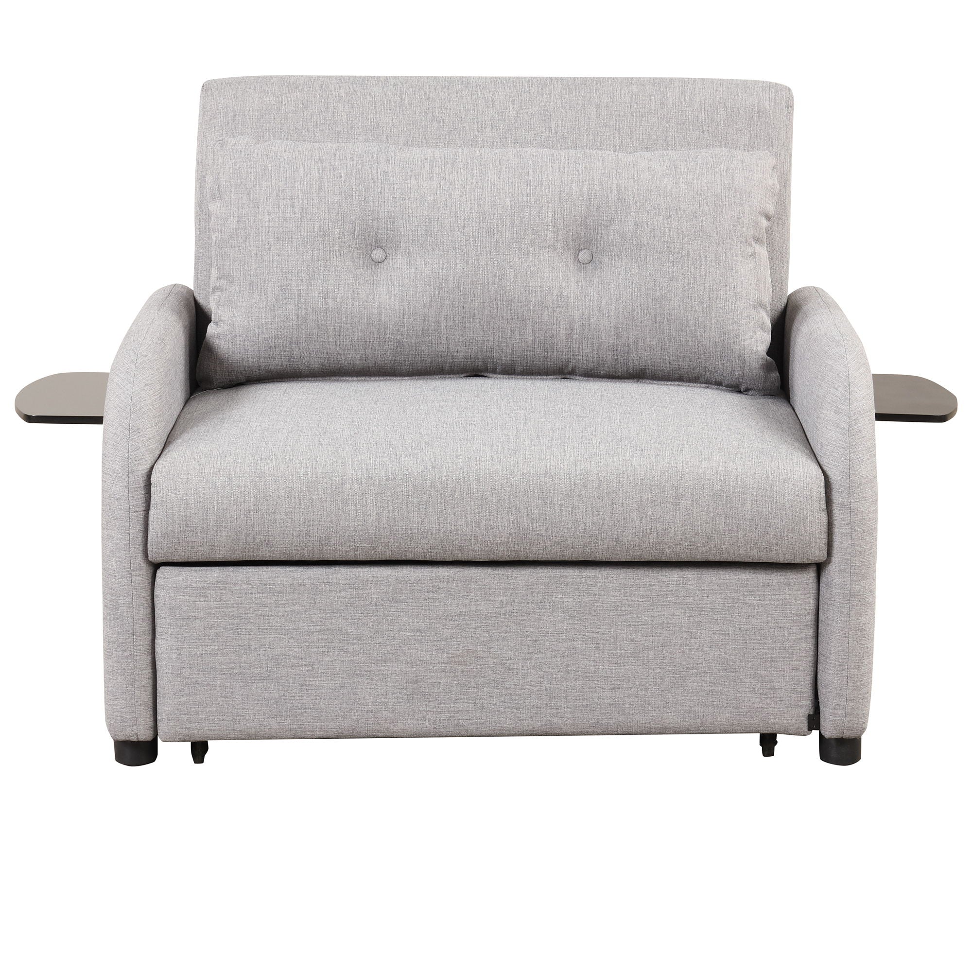 Versatile Pull Out Sofa Sleeper 3 In 1 With Wing Table & USB Charge, Compact Design