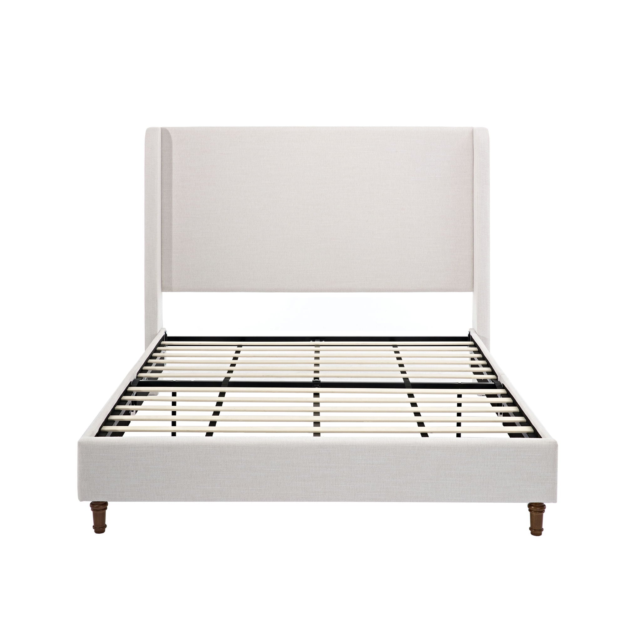 Harper - Tall Headboard Upholstered Bed / High Headboard / Elegant Simplicity / No Box Spring Needed