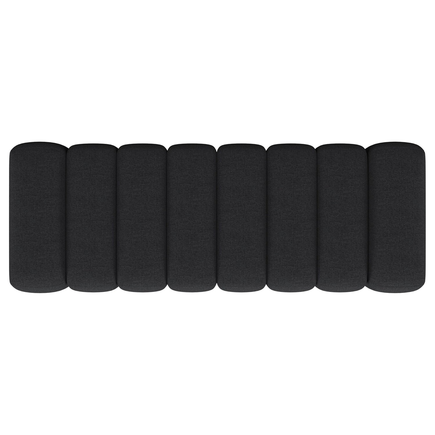 Modern Upholstered Tufted Accent Bench & Round Legs