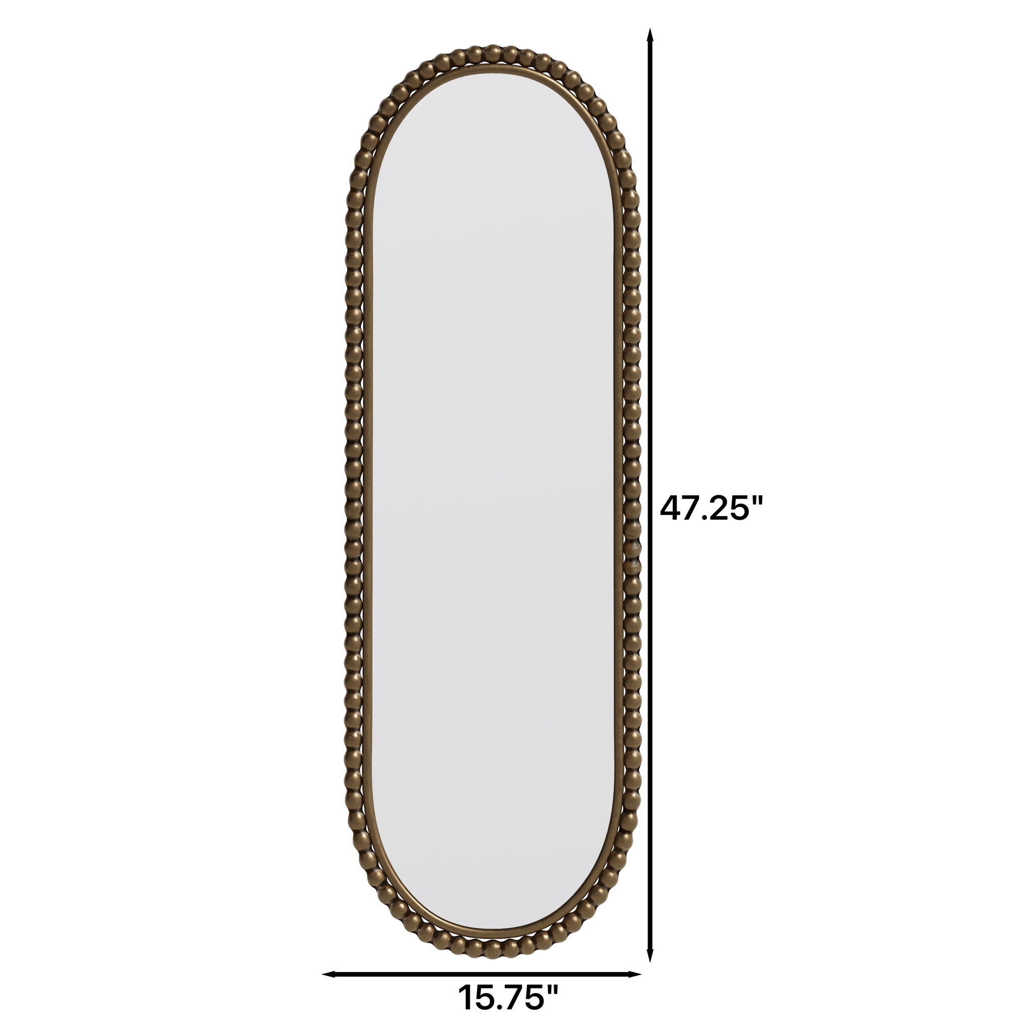 Oval Retro Mirror, Wall Hanging Mirror For Living Room