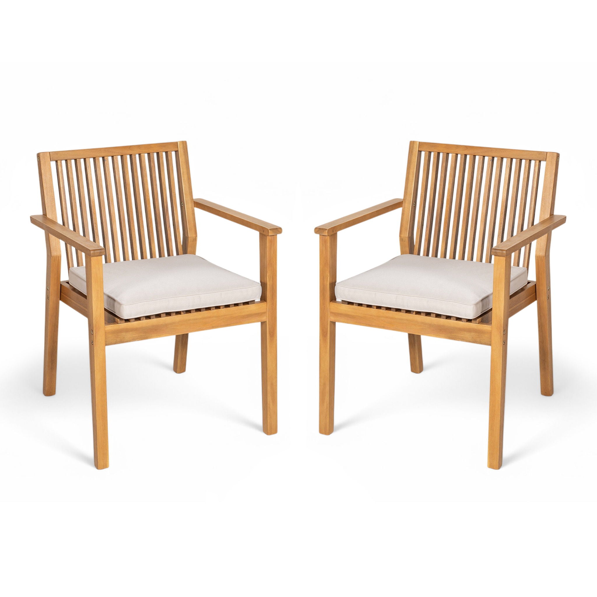 Patio Dining Chair, Comfortable Waterproof Seating (Set of 2)