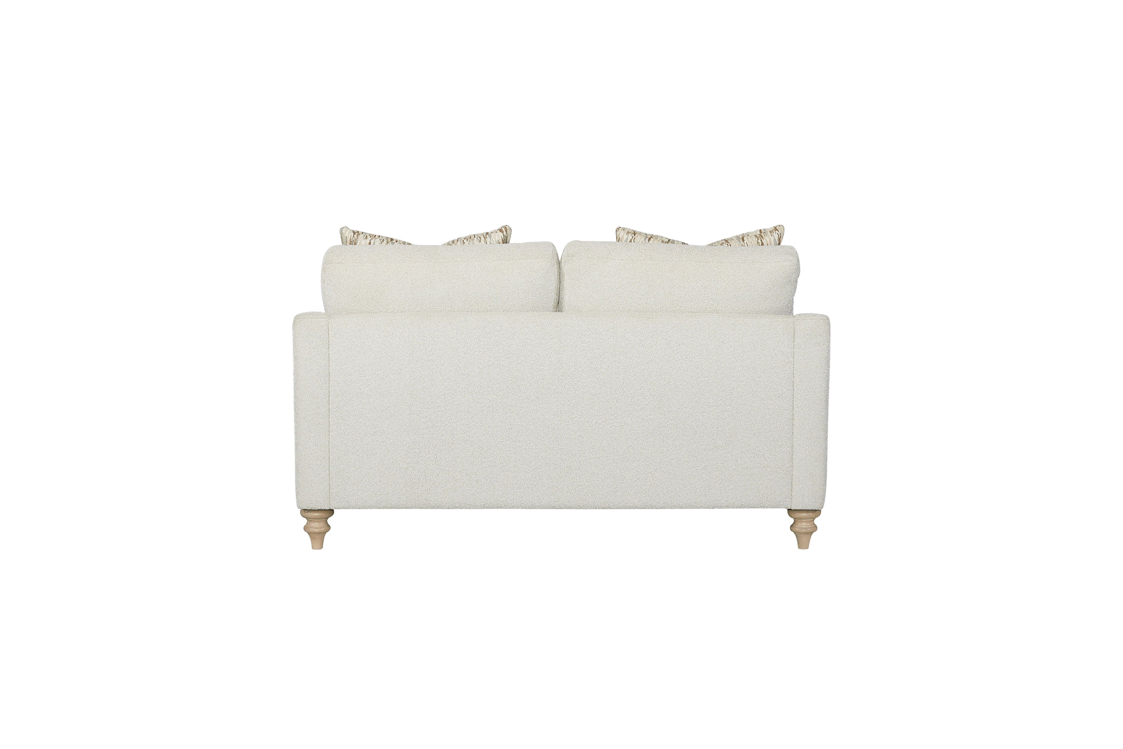 Loveseat Reversable Cushion With 2 Pillows - Off White