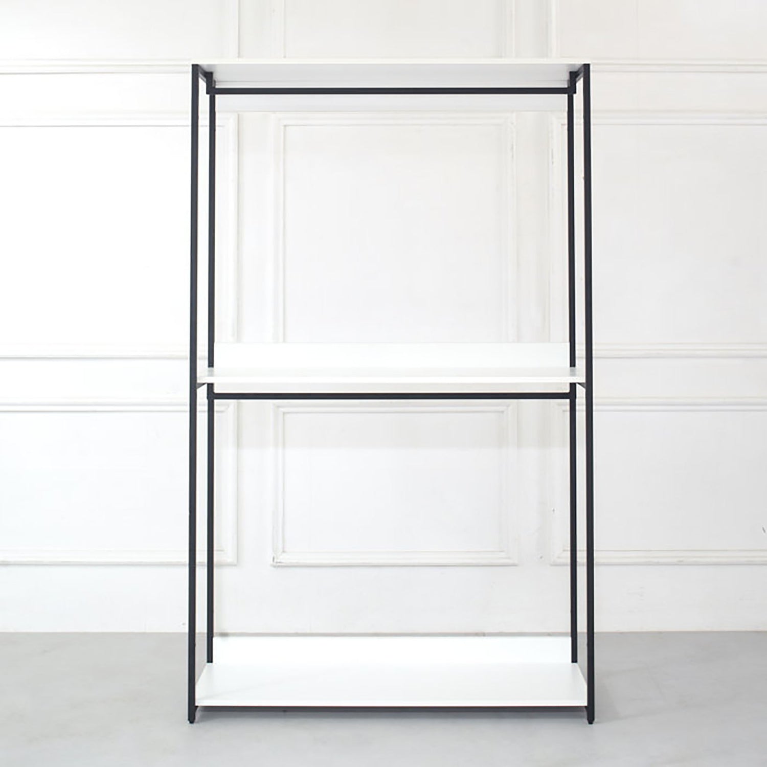 Fiona - Freestanding 3 Tower System Walk In Closet With 7 Shelf Wood And Metal Frame - White