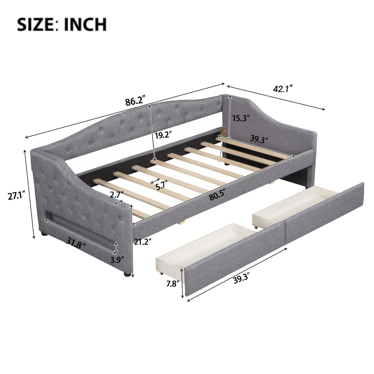 Daybed With LED Belt