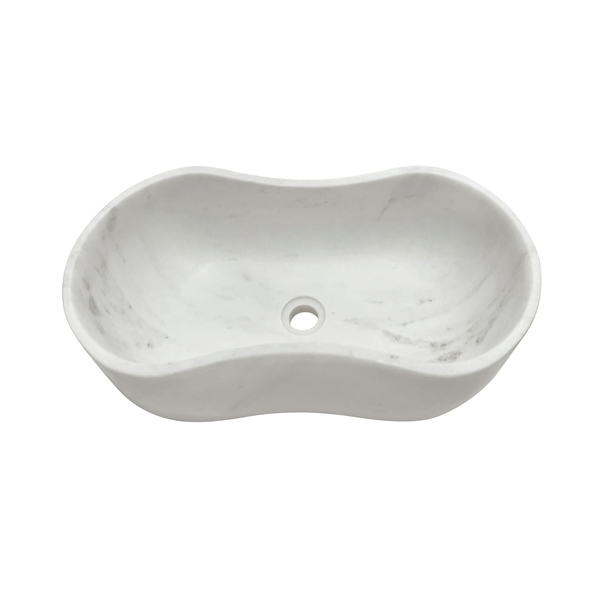 Bathroom Vessel Sink With Wavy Design