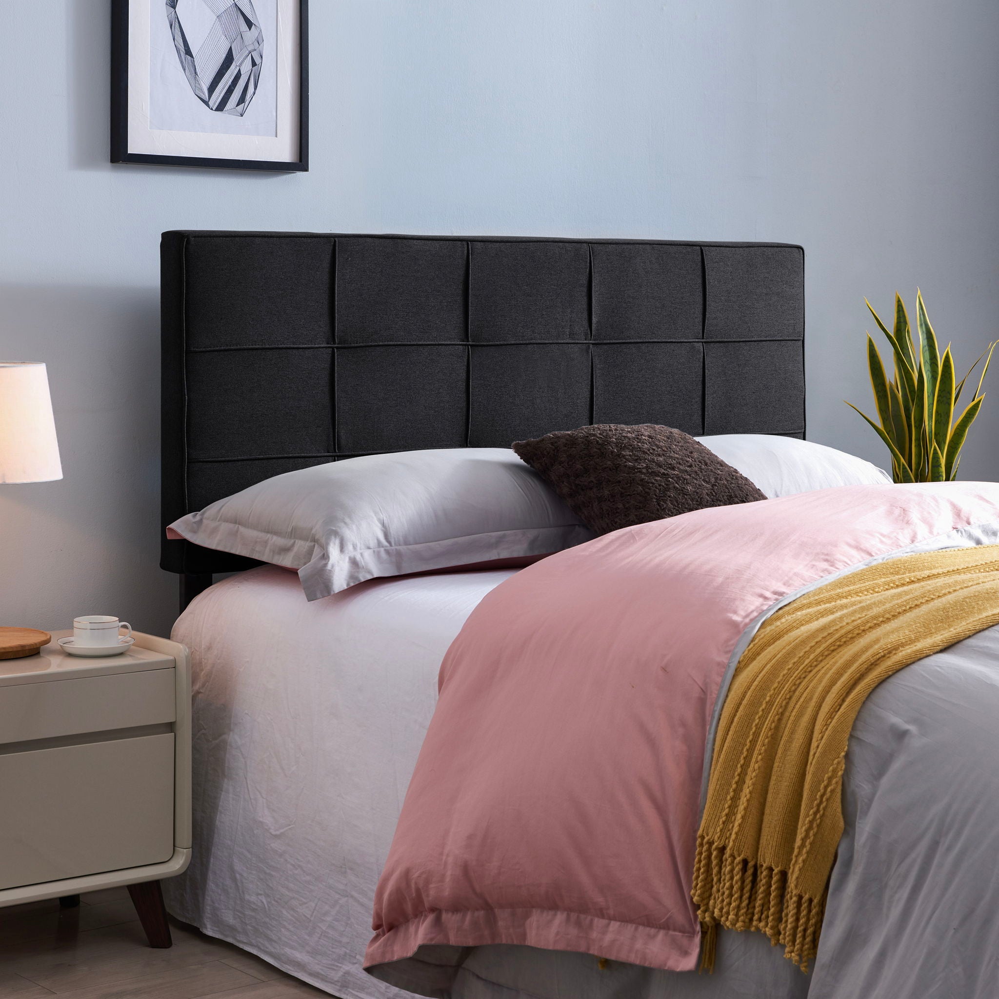 Messyah - Contemporary Upholstered Headboard