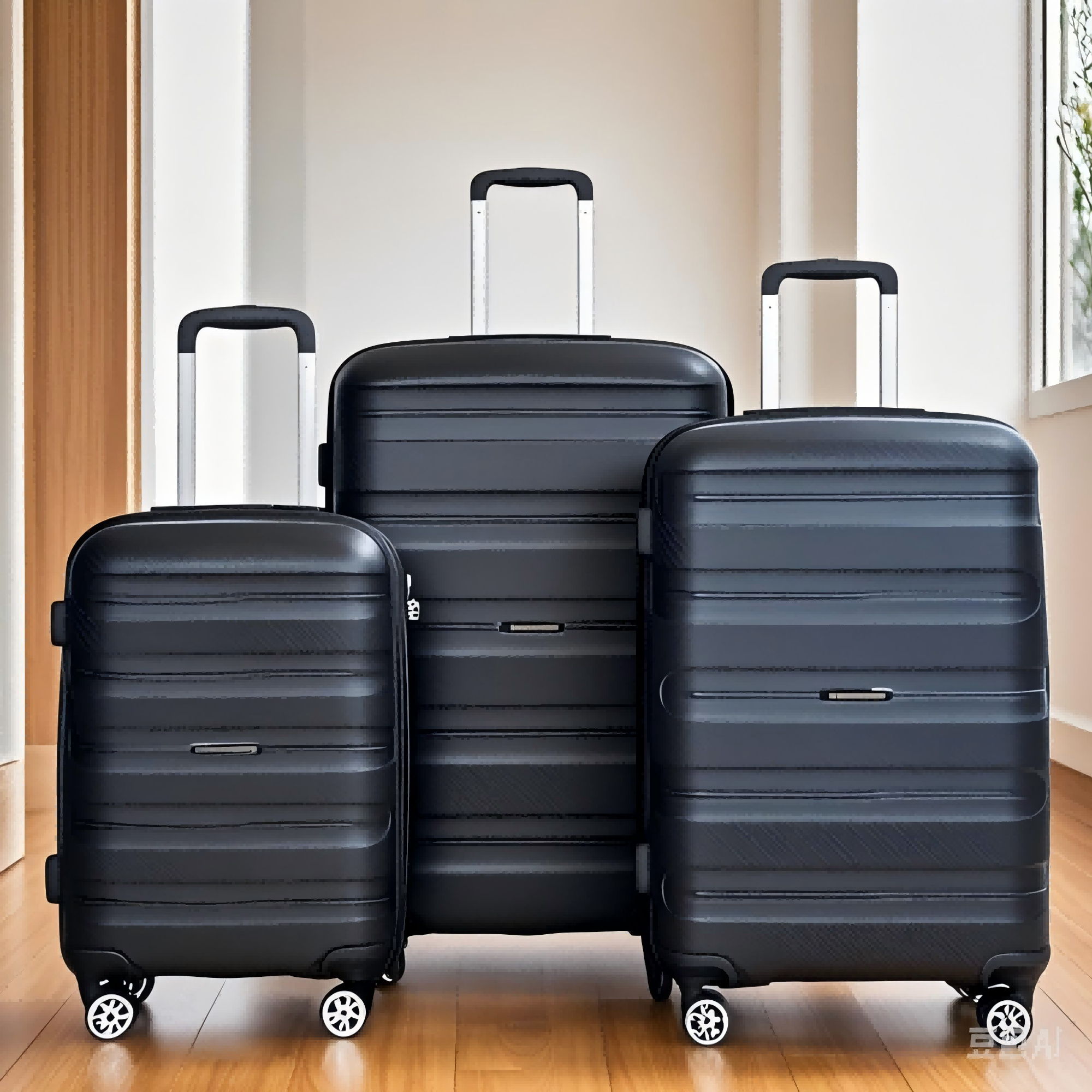 3 Piece Set Hardshell Suitcase Spinner Wheels