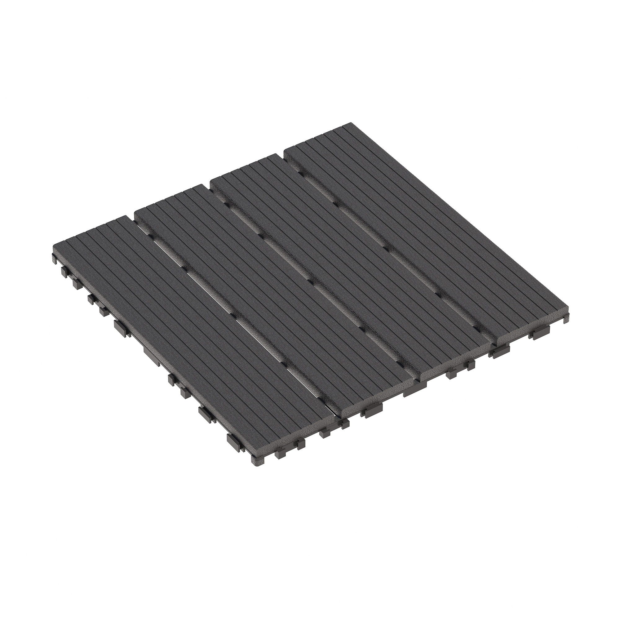 Interlocking Plastic Deck Tiles, Waterproof Outdoor / Indoor Patio Flooring