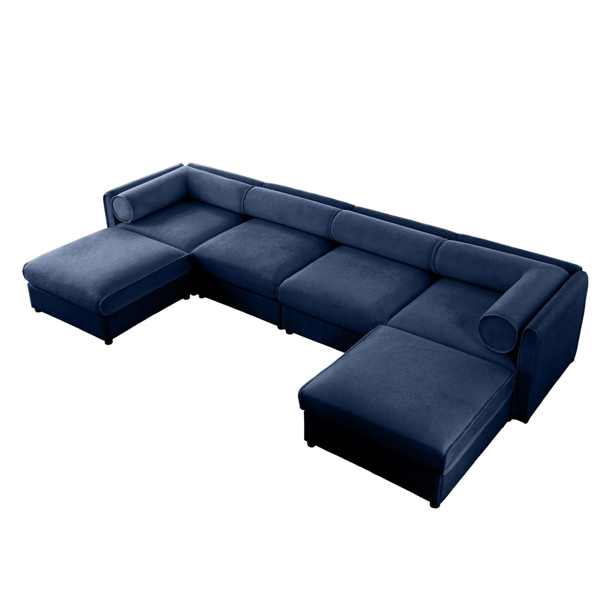 Contemporary Elegant Sofa With Storage And Ottoman