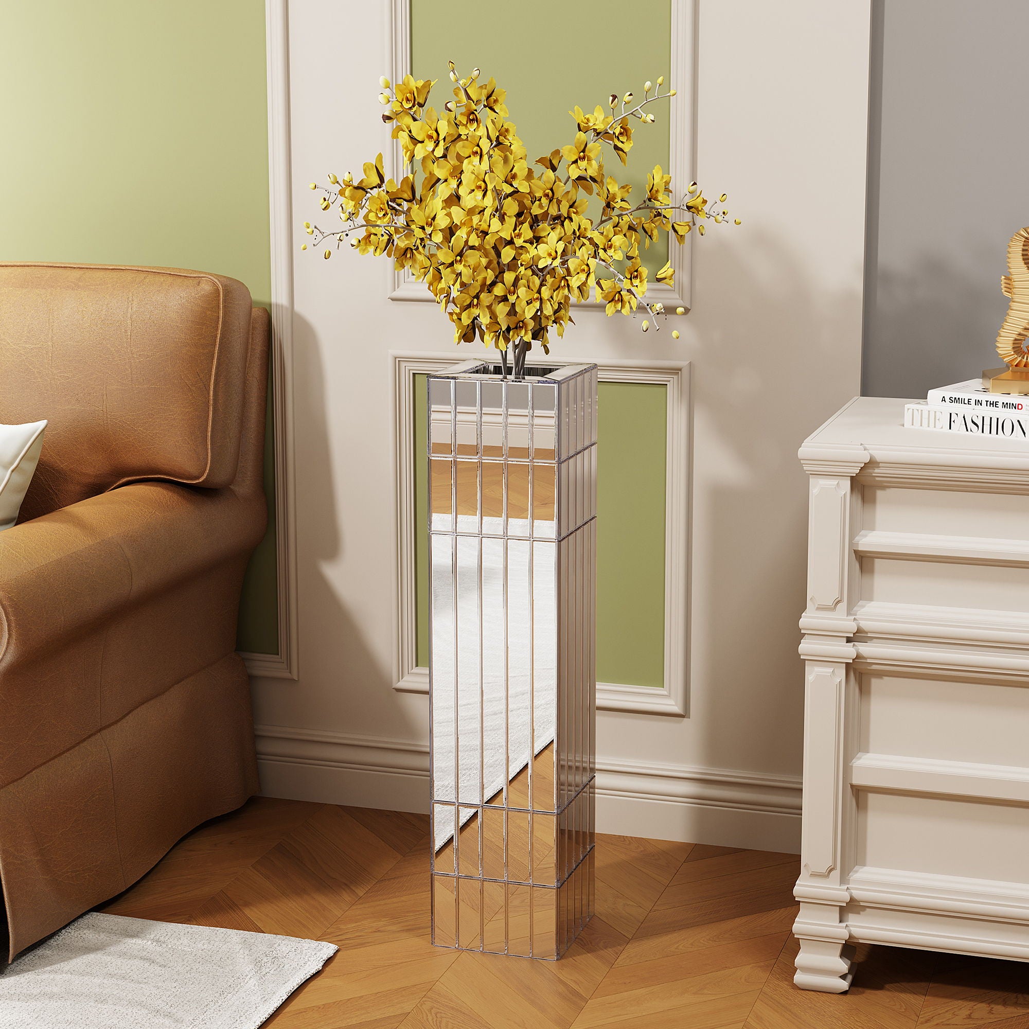 Floor Cube Vase For Home Decor