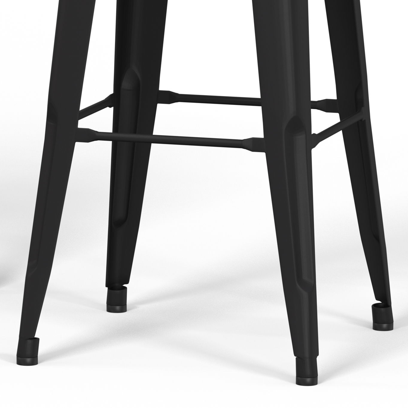 Fletcher - Metal Counter Height Stool (Set of 2) - Black