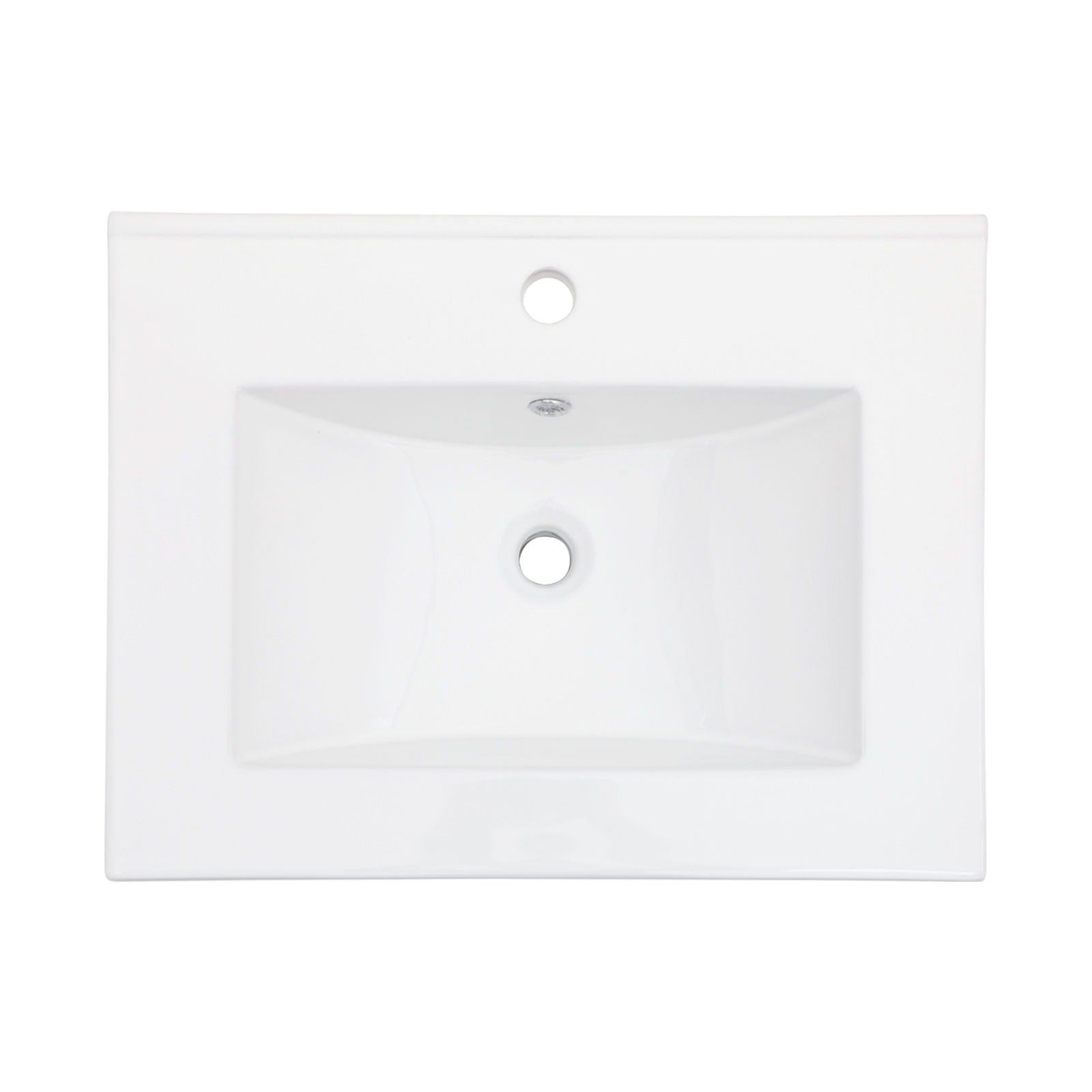 Premium Rectangular Vanity Top With Single Faucet Hole And Overflow