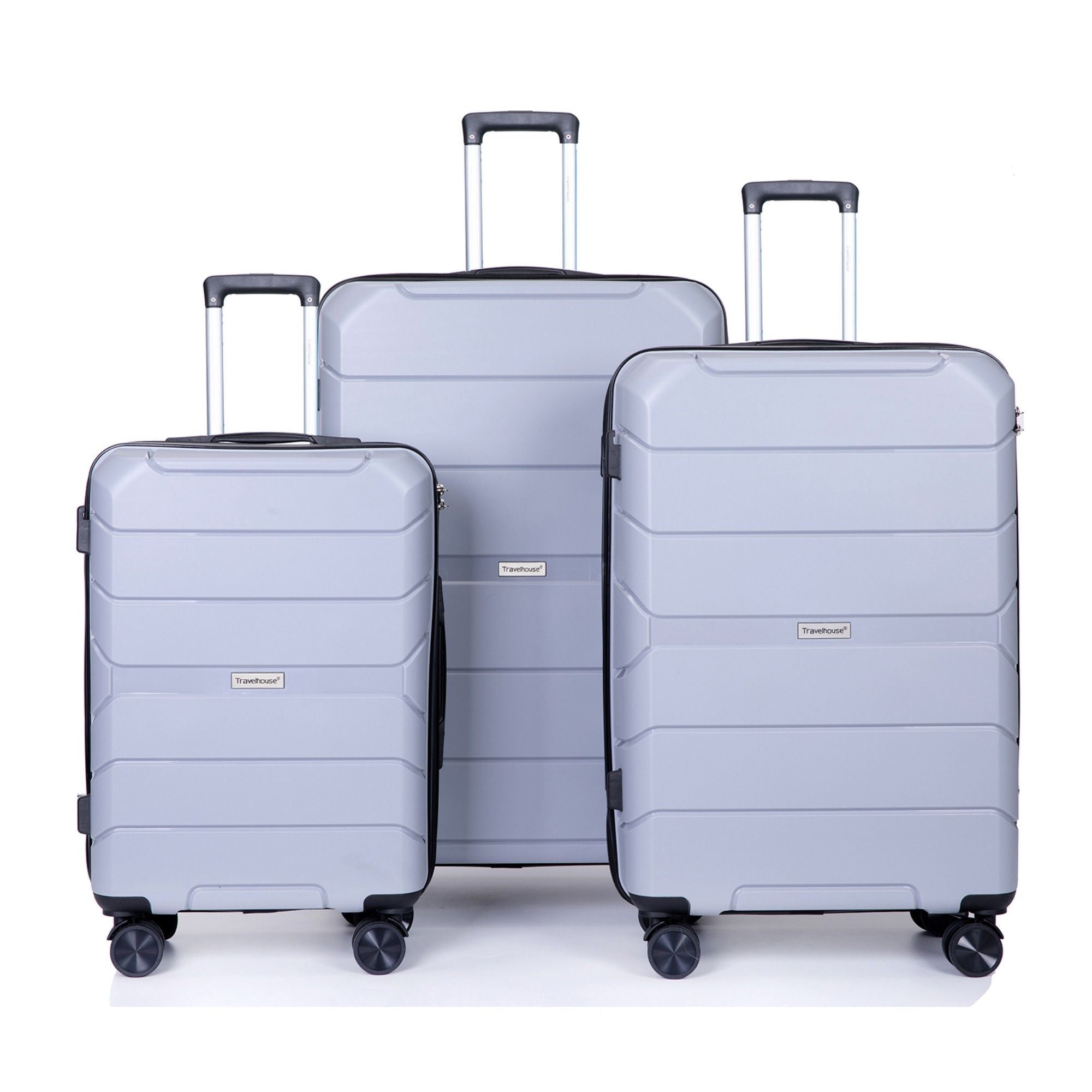 Hardshell Suitcase Spinner Wheels Lightweight Durable Suitcase With Tsa Lock, 3 Piece Set