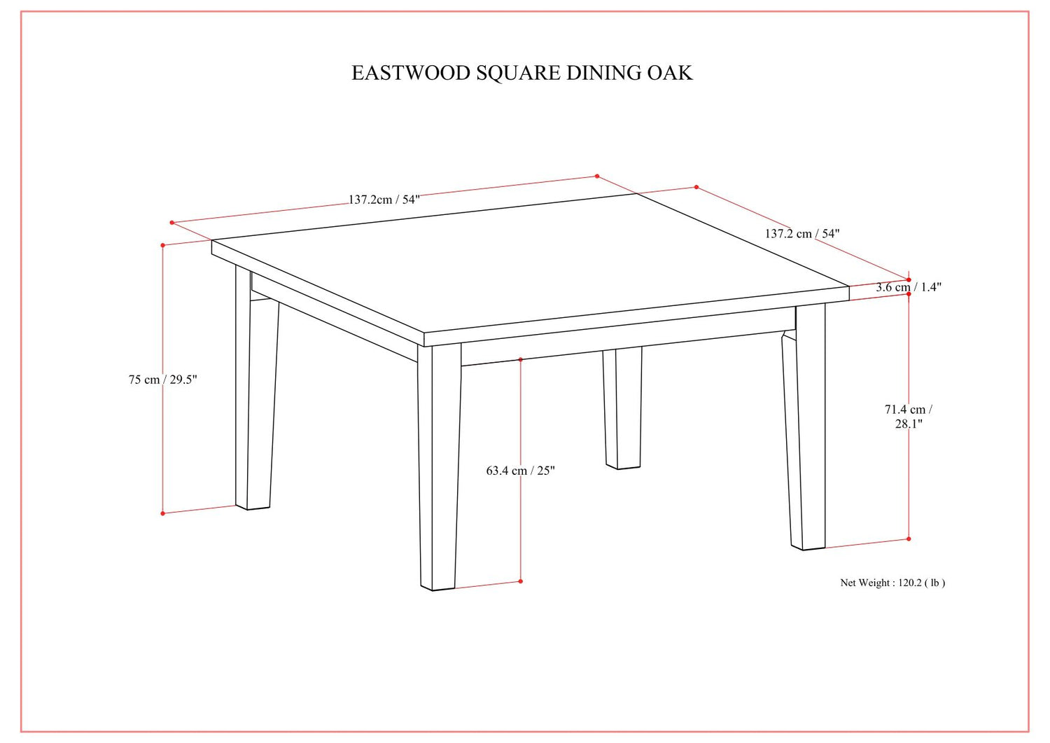 Eastwood - Handcrafted Dining Table