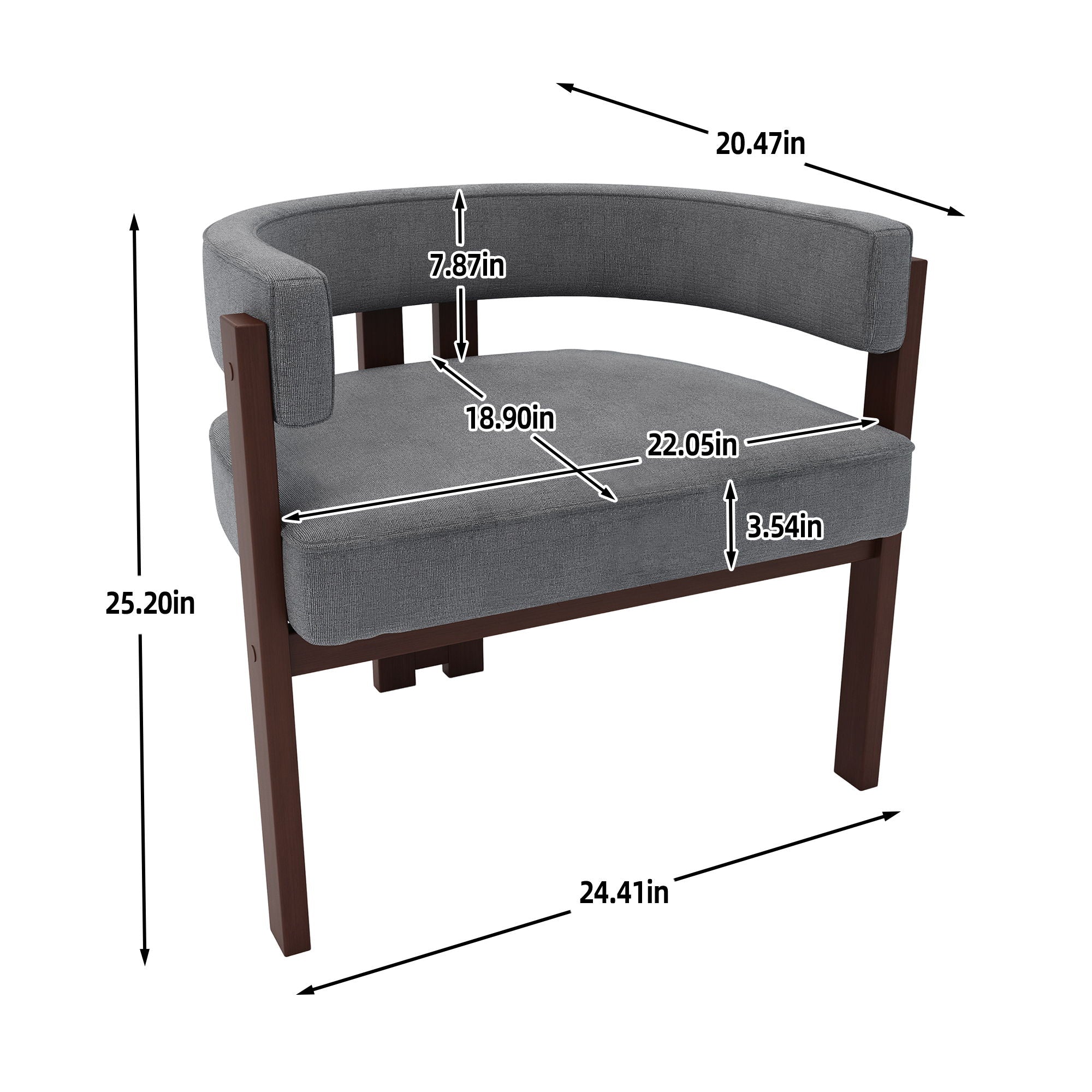 Modern Accent Teddy Upholstered Armchair