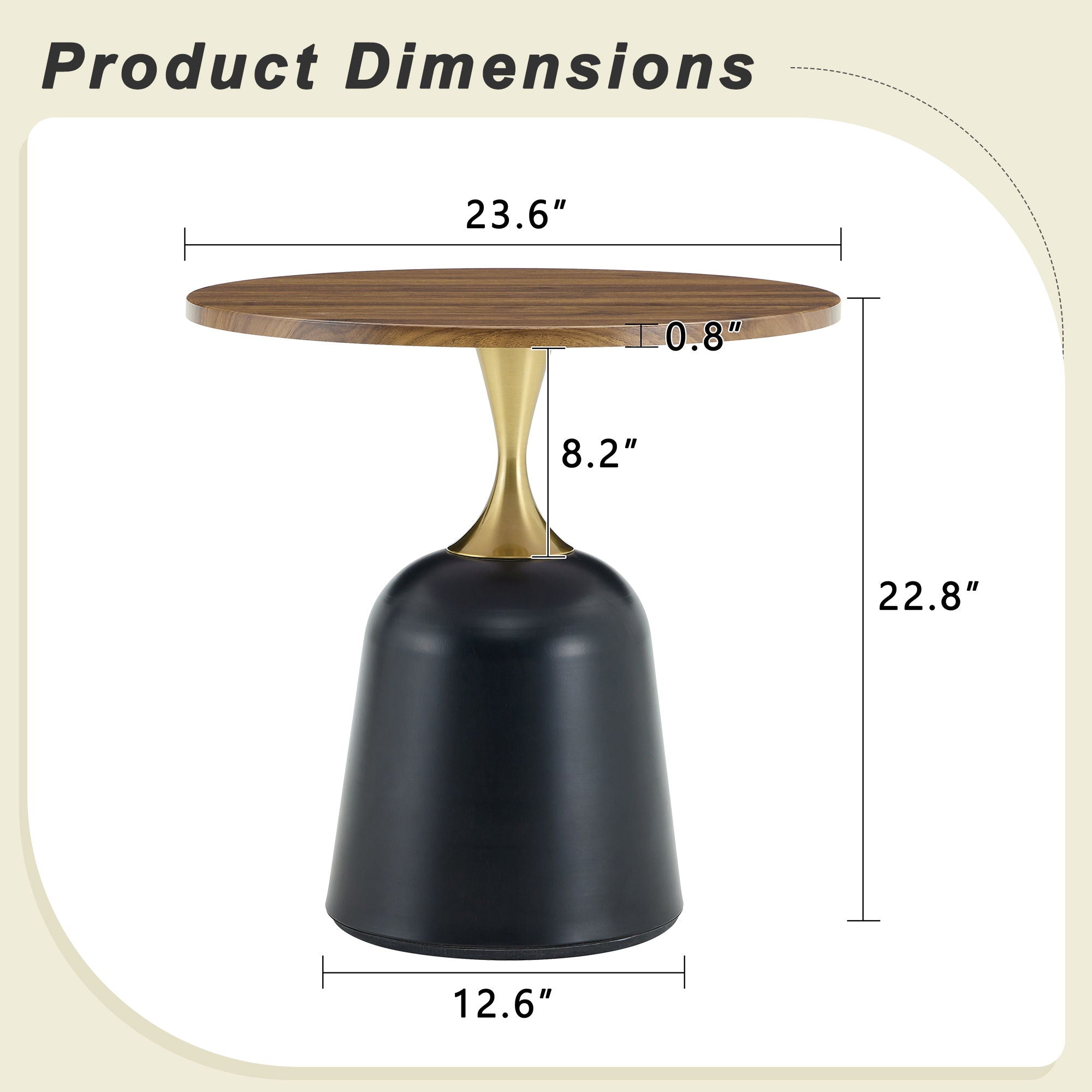 Nordic Circular Coffee Table For Living Room