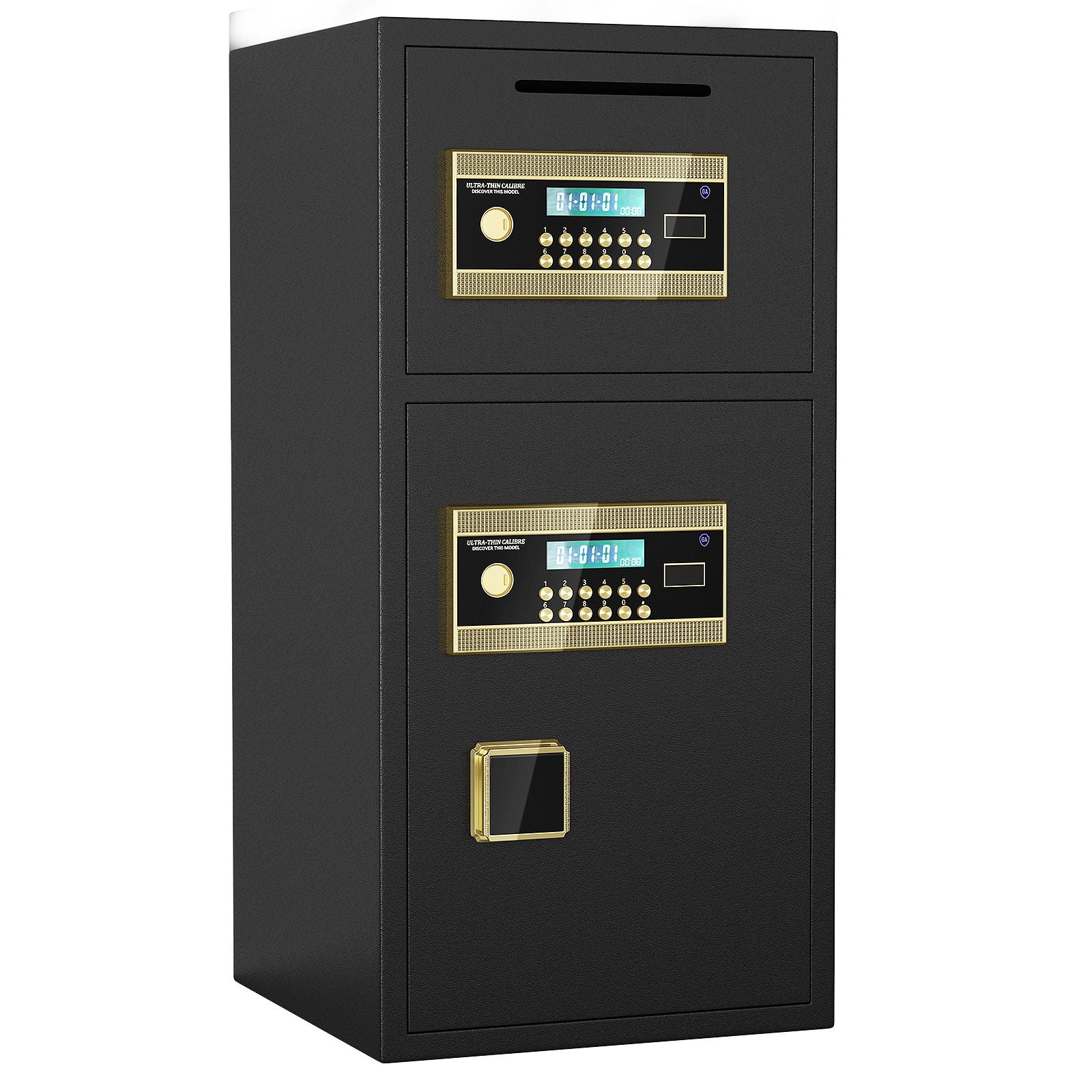 Large Double Door Coin Operated Safe, Digital Security Safe With Fireproof And Waterproof Bag