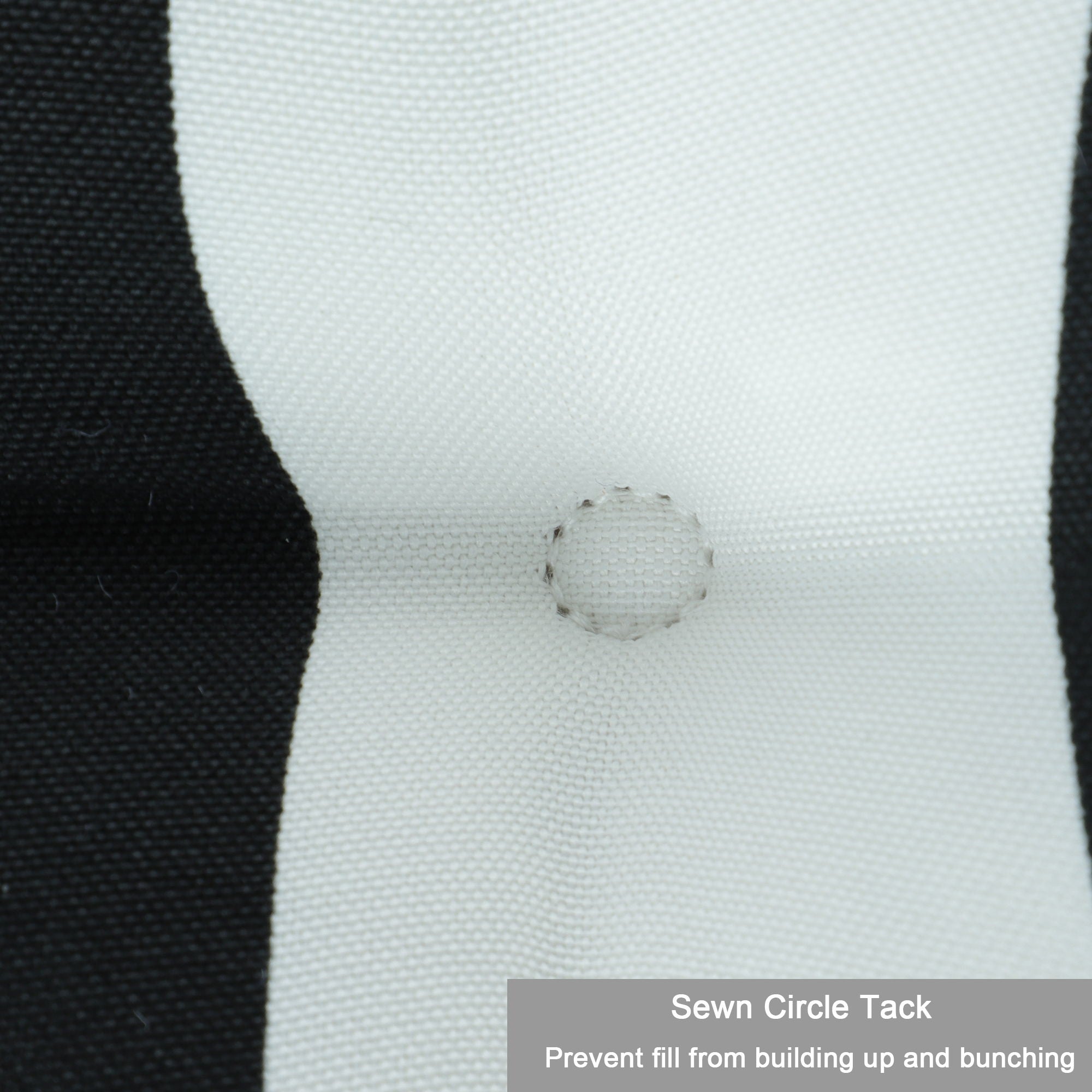 2 Piece High Back Patio Chair Cushion Set, Tufted Adirondack And Rocking Chair Cushions