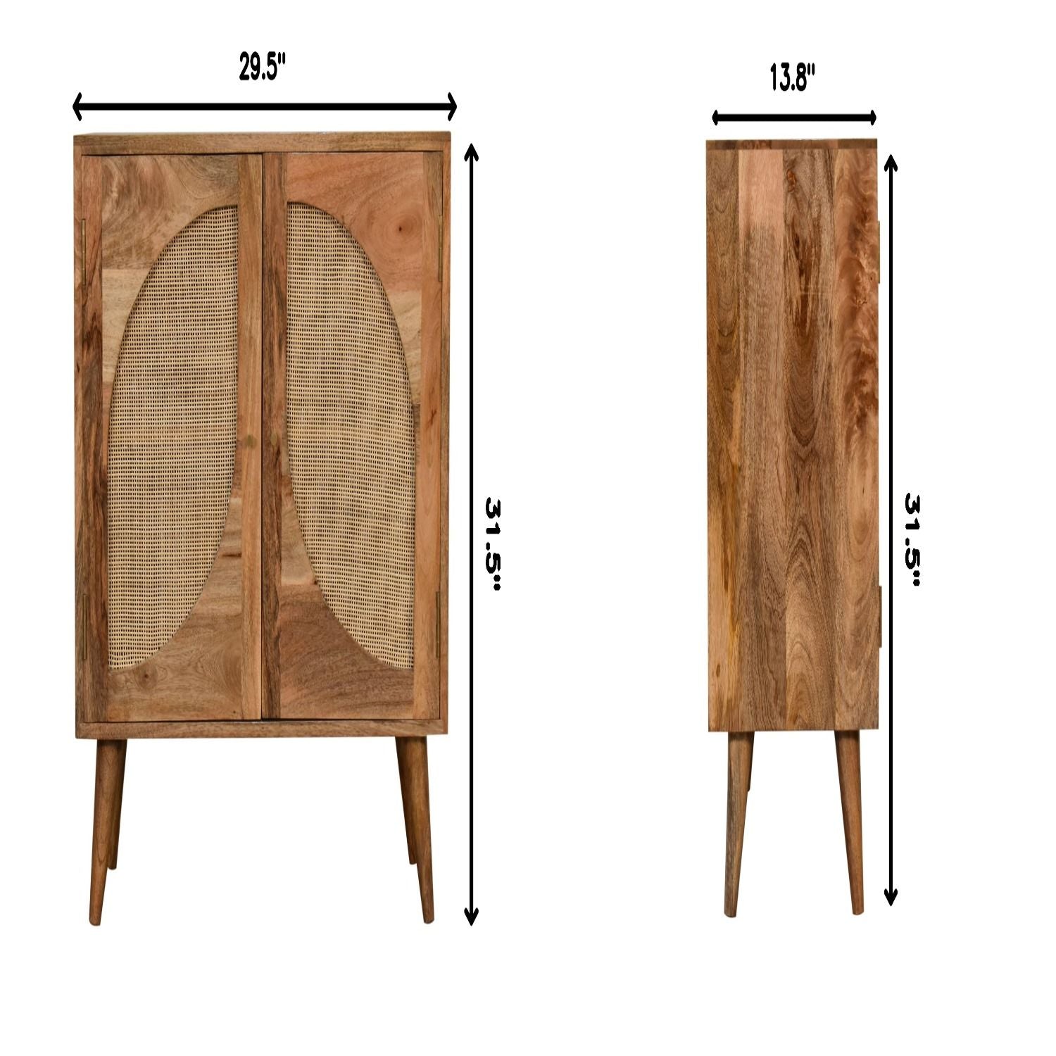 Close Knit Leaf Cabinet - Oak