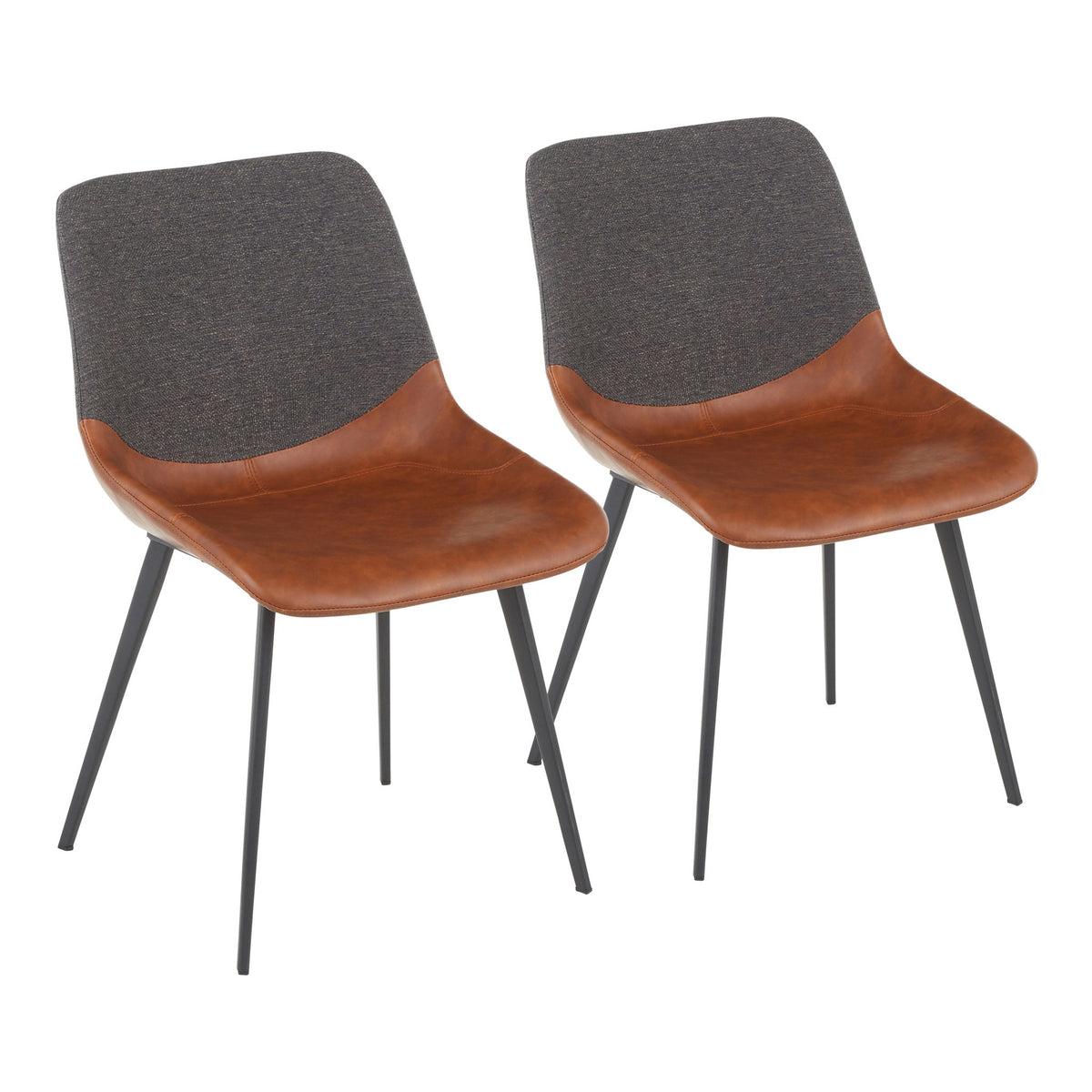 Outlaw - Industrial Two Tone Chair (Set of 2) - Gray