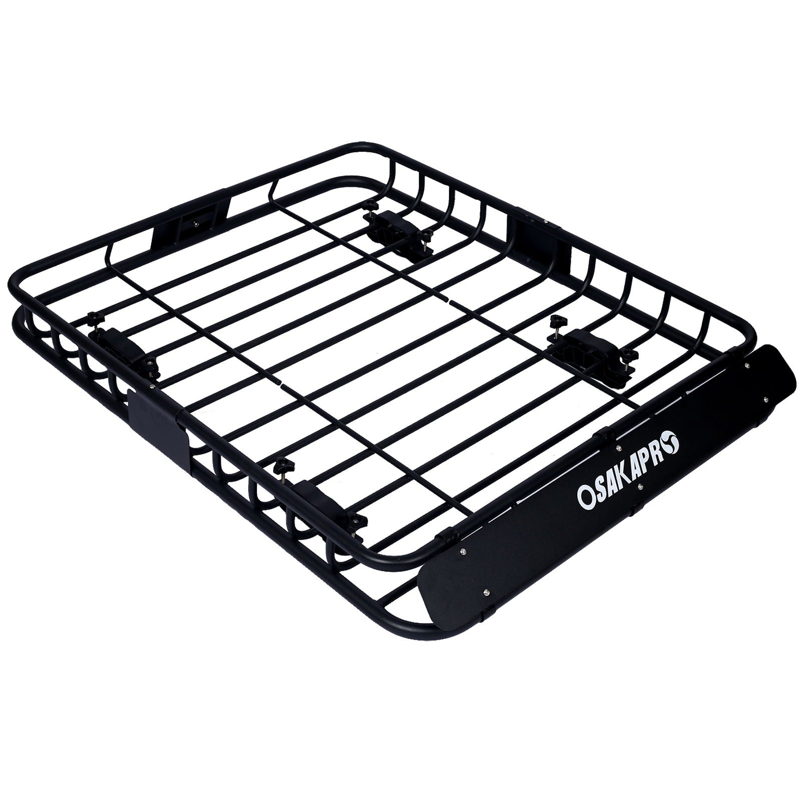 Motoring Rooftop Cargo Carrier Basket Steel, Universal Fit Roof Rack