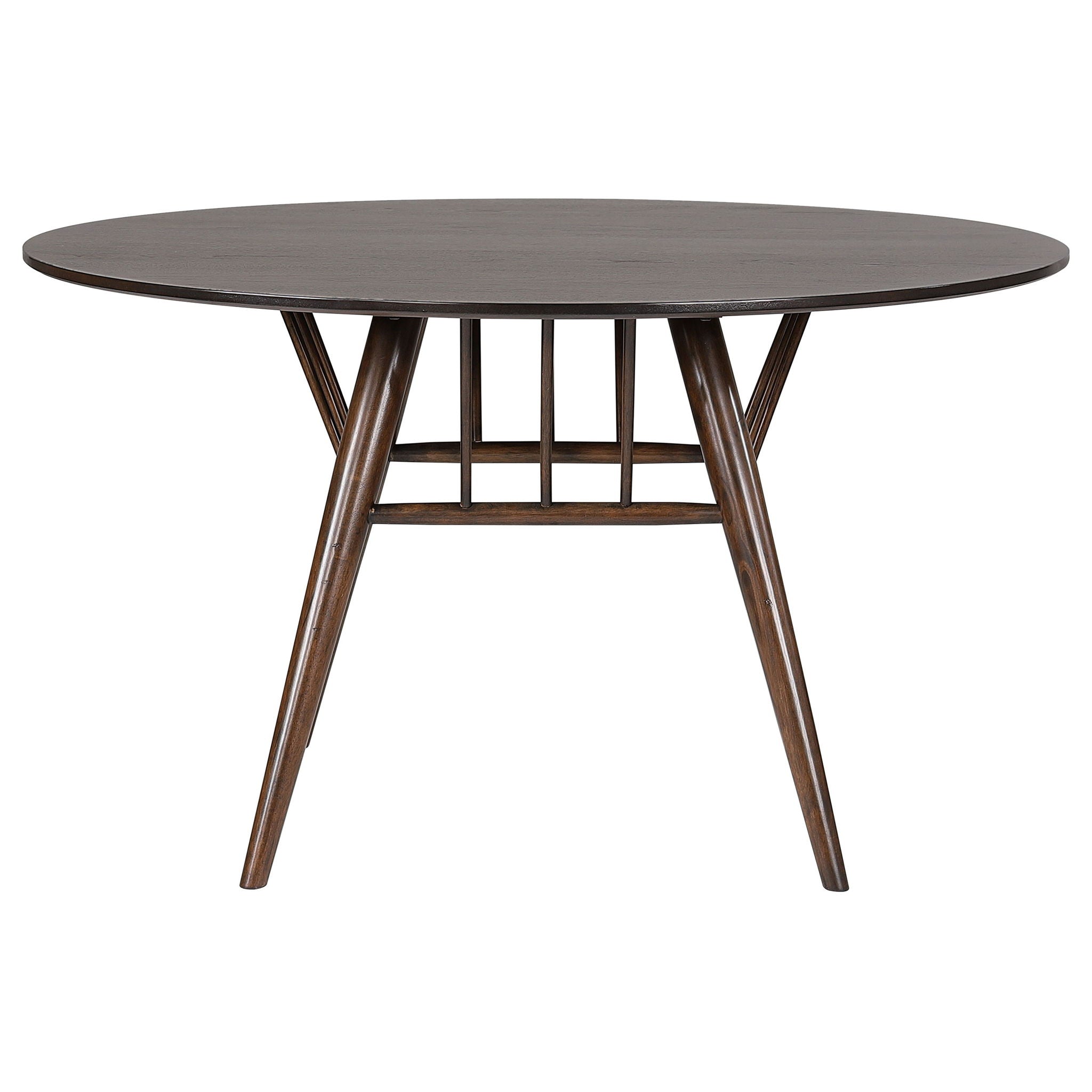 Shirley - Round Dining Table - Dark Walnut