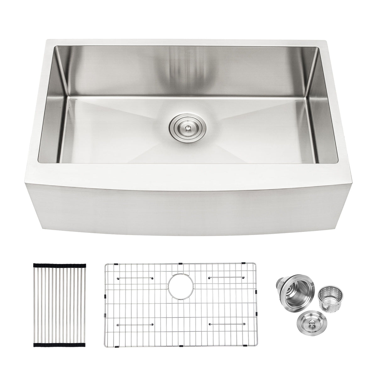 Farmhouse Kitchen Sink Stainless Steel Apron Front