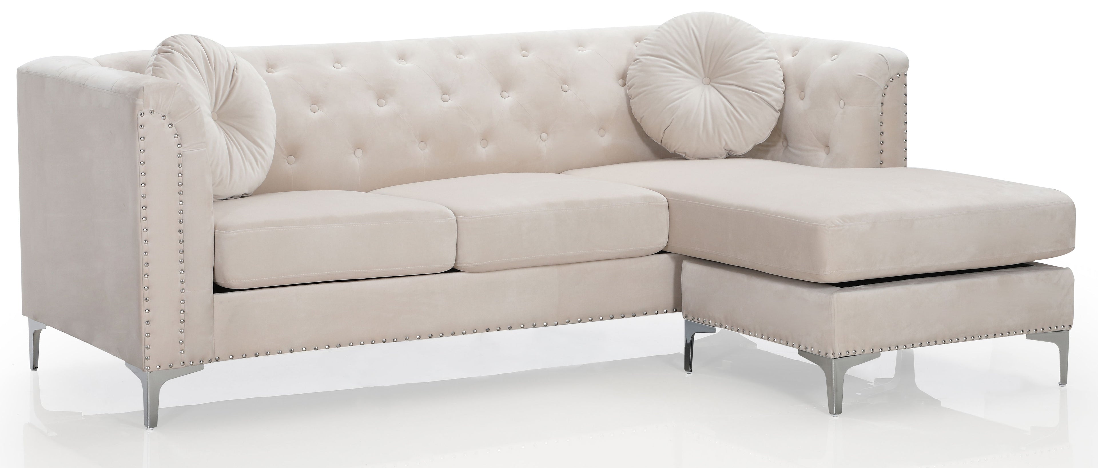 Pompano - Micro Suede Sofa Chaise
