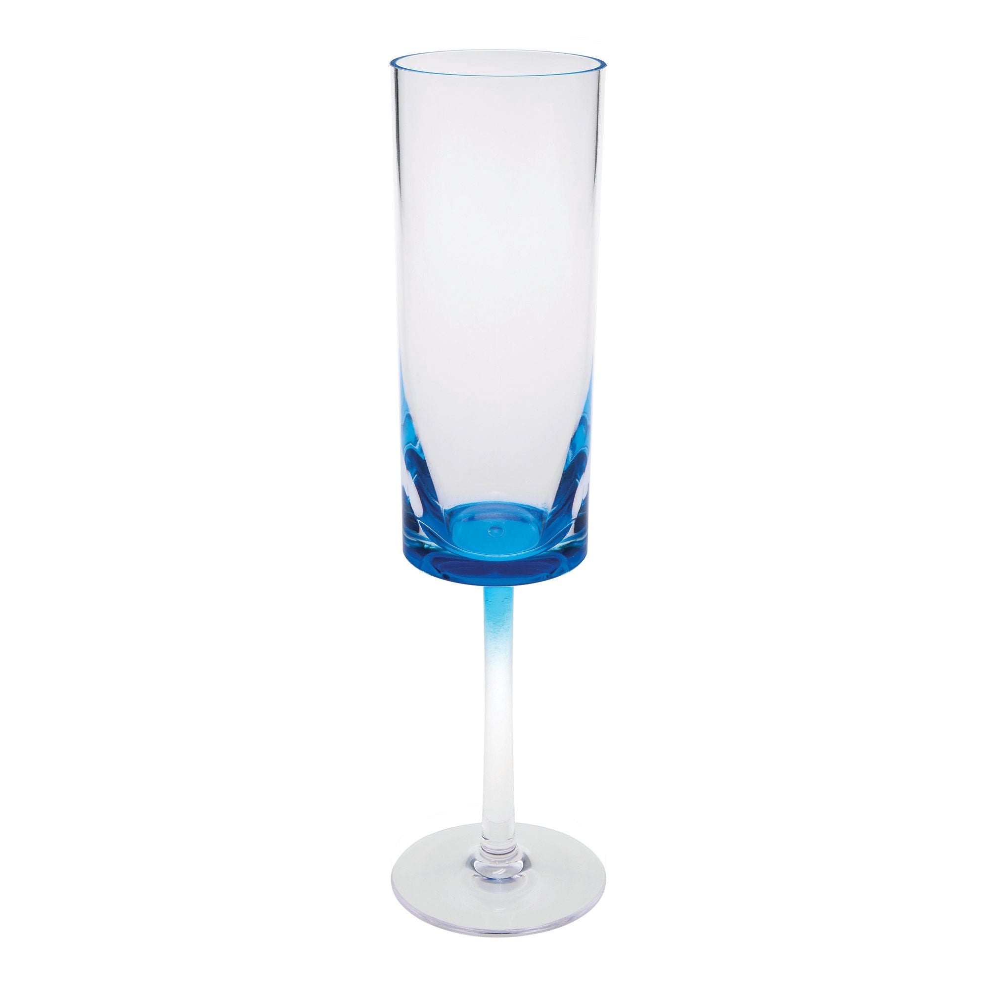 Oval Halo - Acrylic Champagne Flutes (Set of 4)