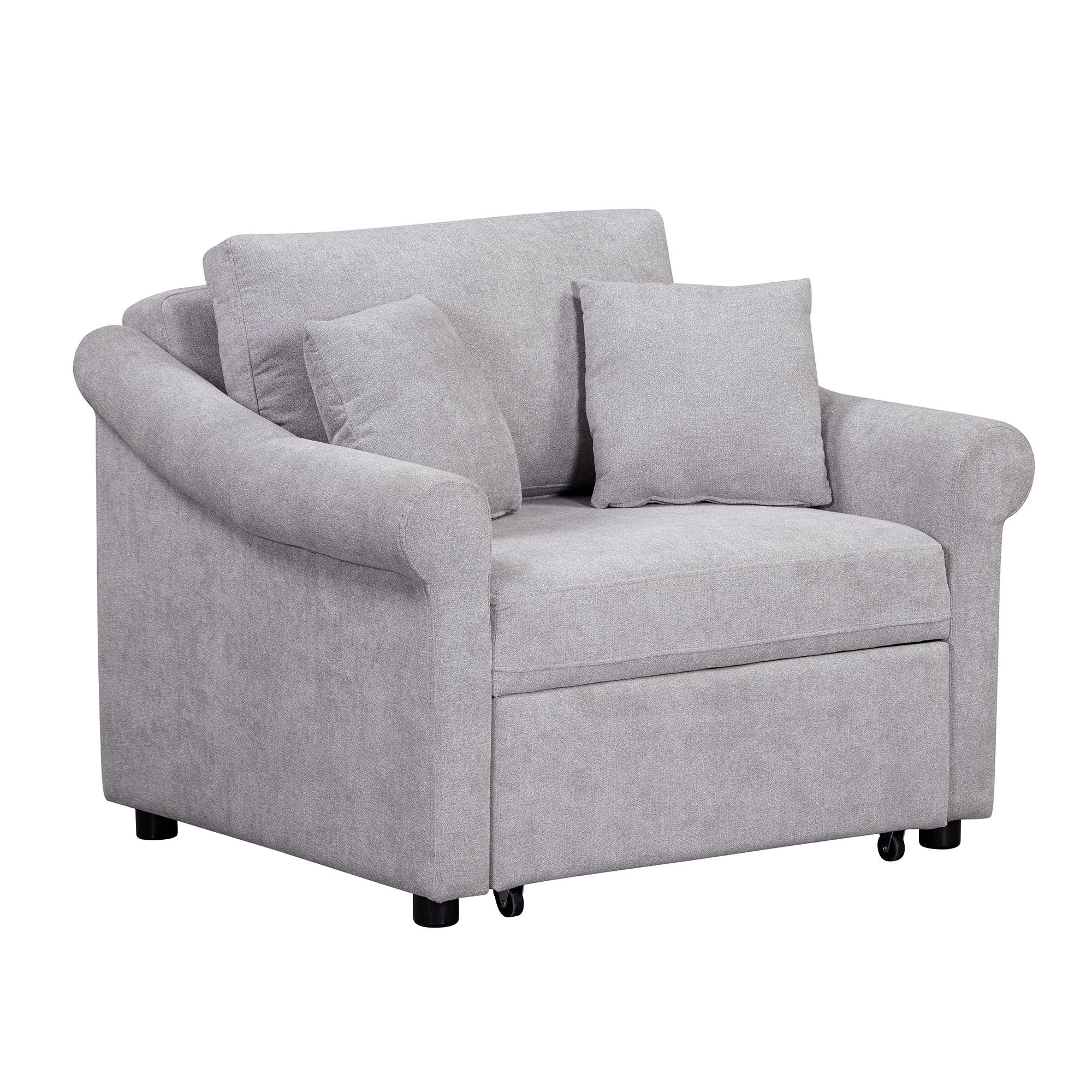 Convertible Sleeper Chair With Adjustable Backrest