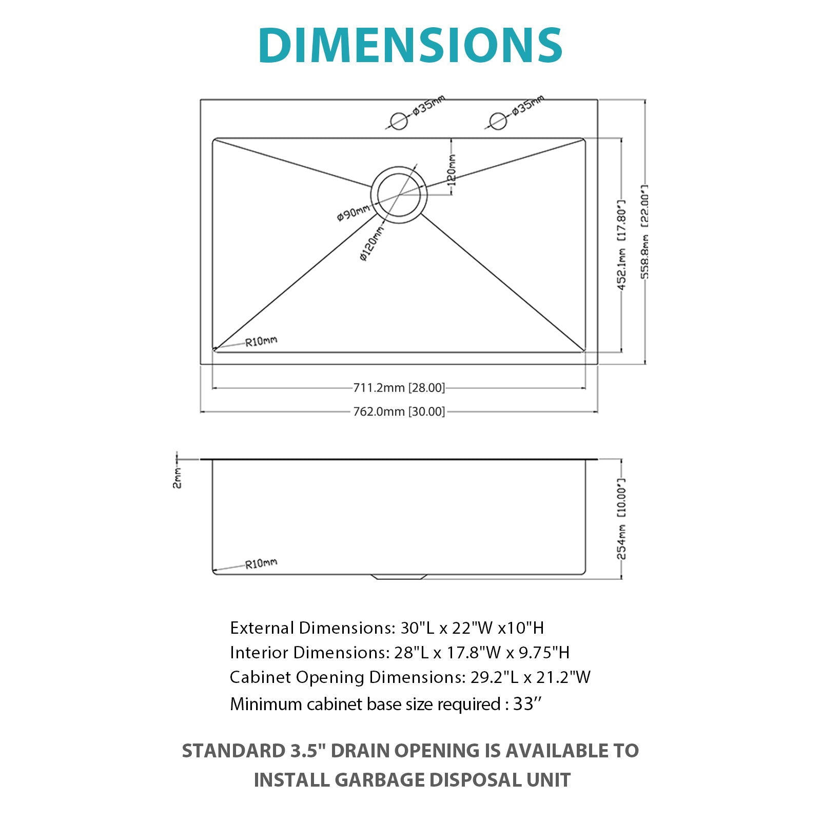 Drop-In Kitchen Sink With Pull-Out Faucet And Soap Dispenser