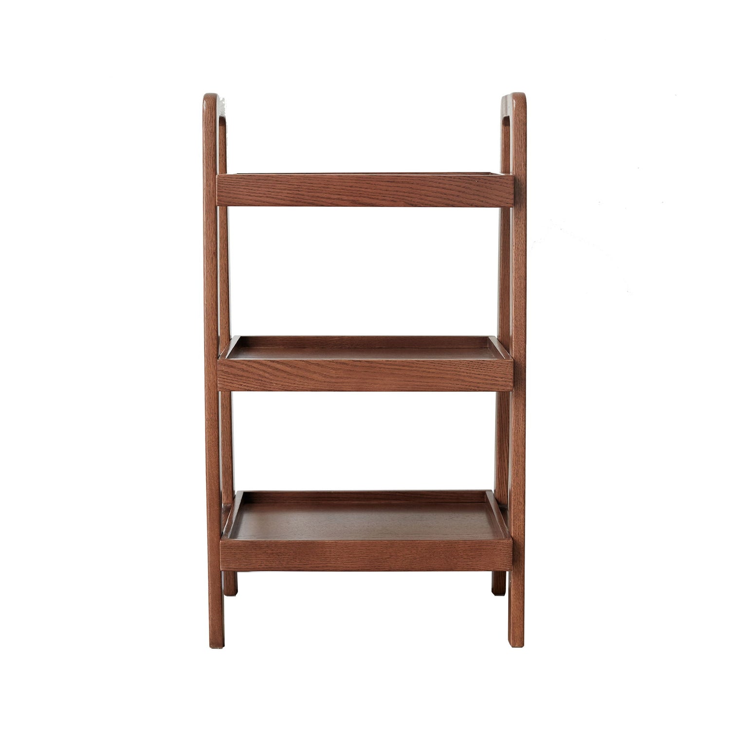 Premium Storage Organizer, 3-Tier Beech Shoe Rack For Entryway, Living Room - Walnut