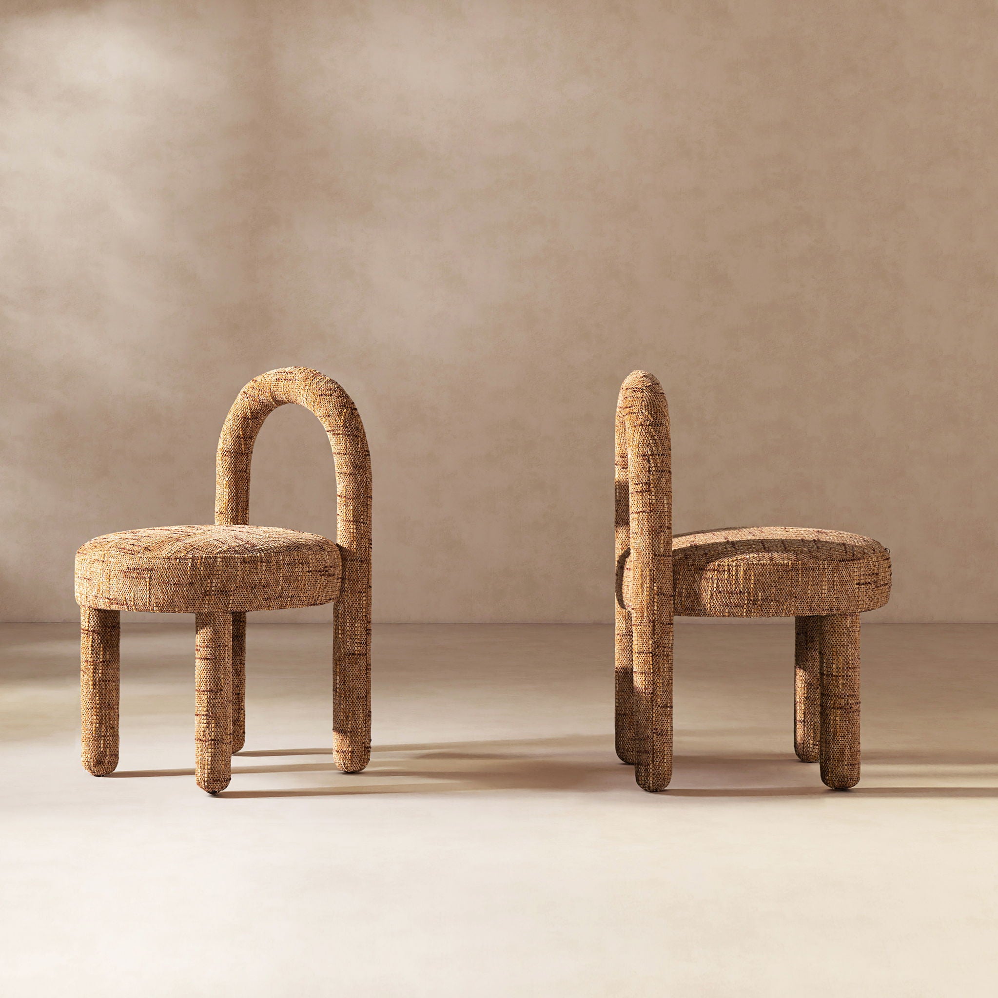 Penny - Round Arched Fully Upholstered Dining Side Chair (Set of 2)